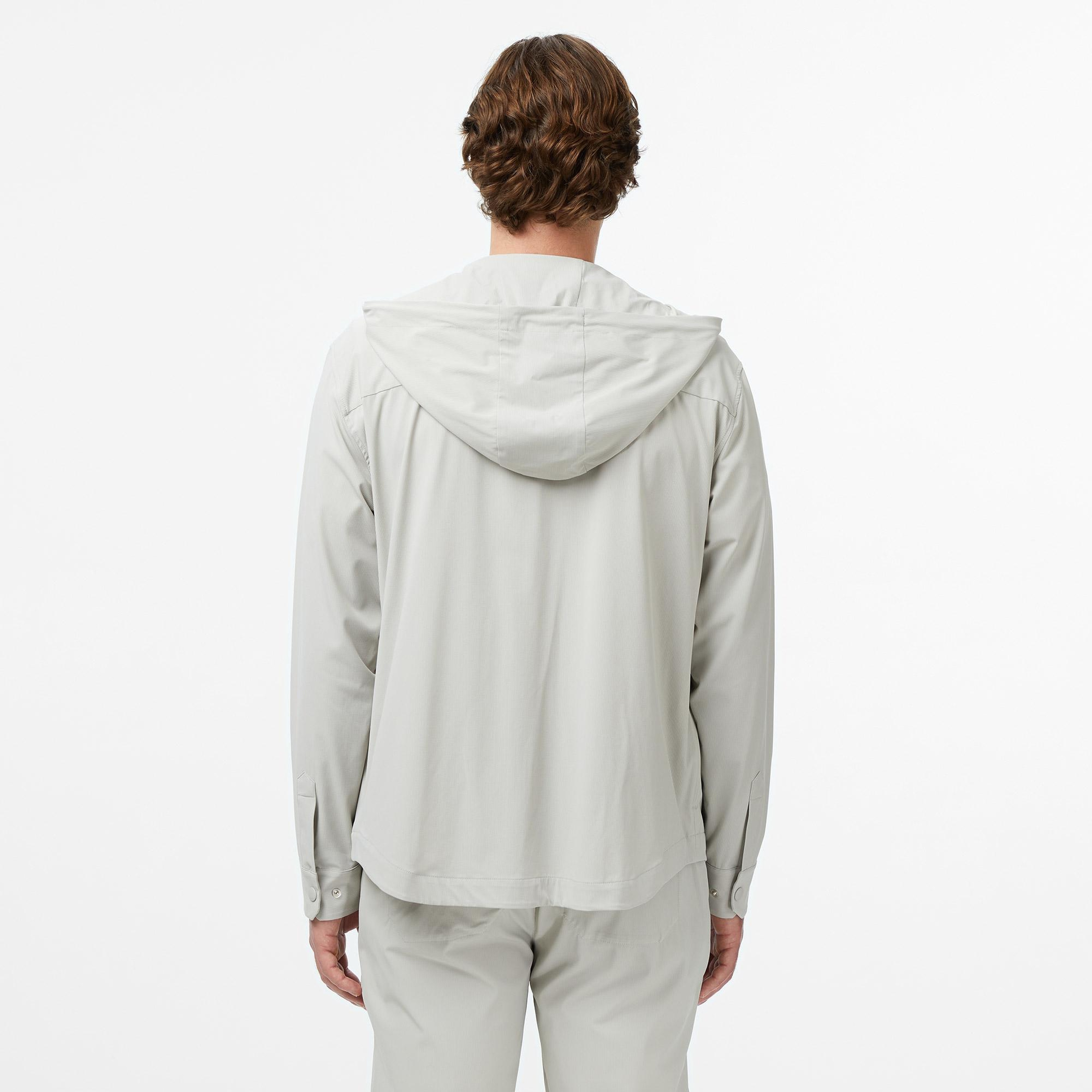 Lacoste Erkek Regular Fit Kapüşonlu Gri Gömlek