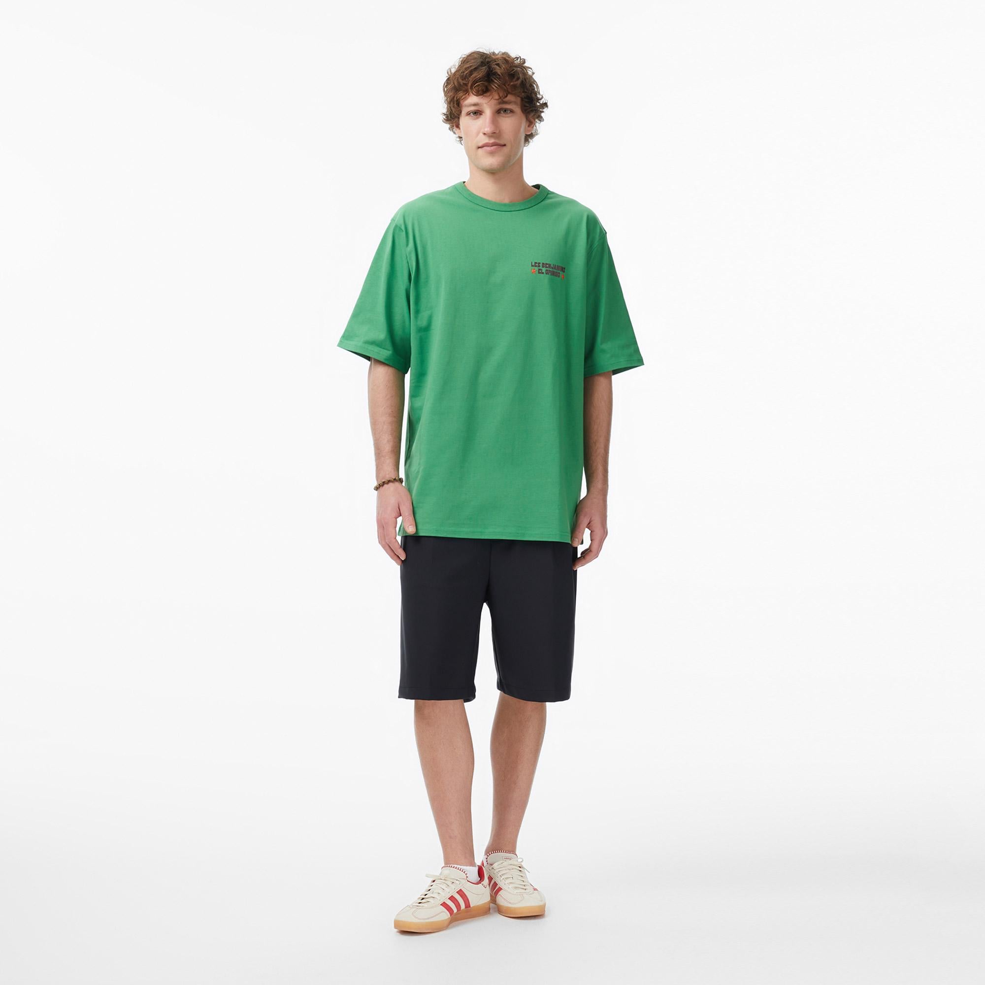 Les Benjamins 004 Erkek Yeşil T-Shirt