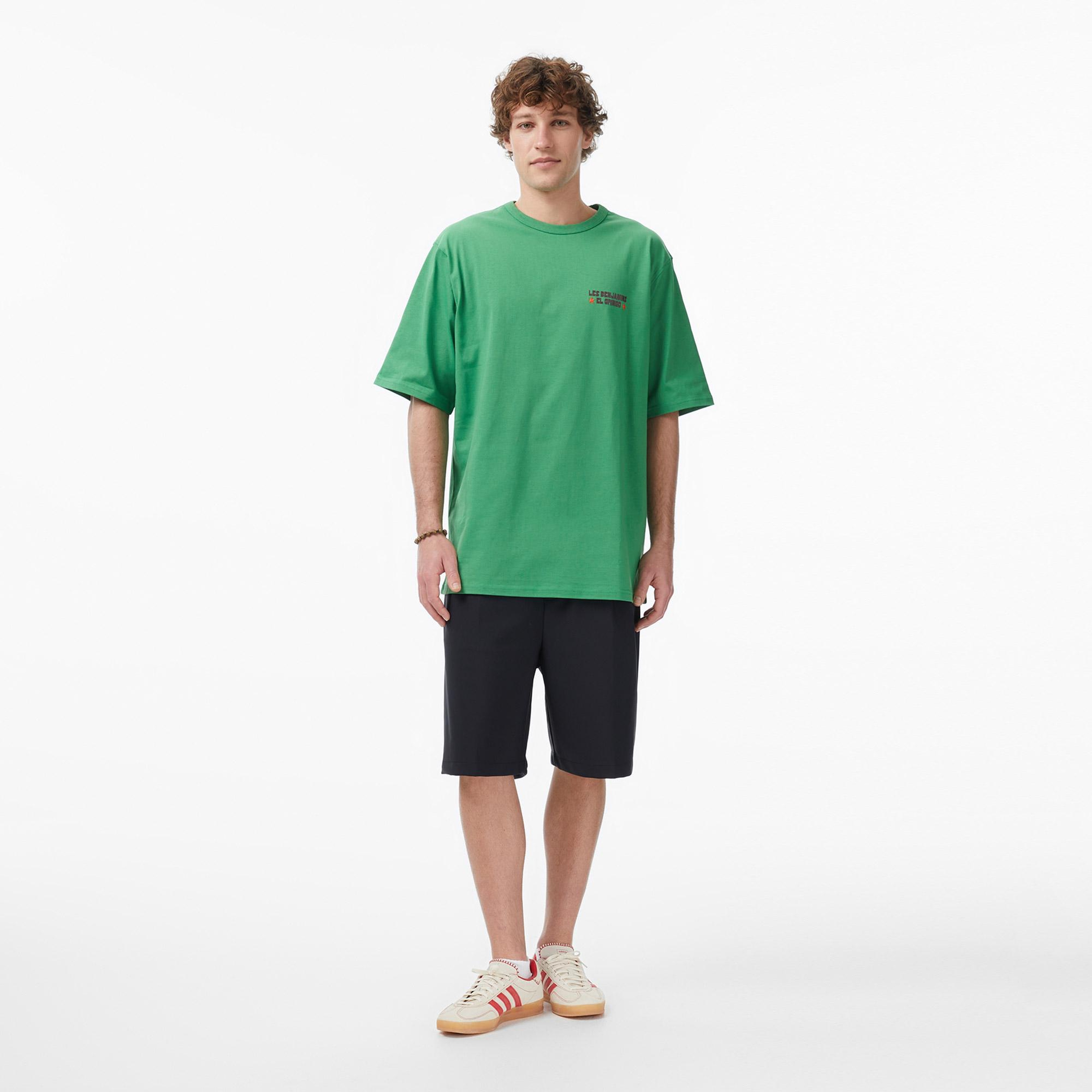 Les Benjamins 004 Erkek Yeşil T-Shirt