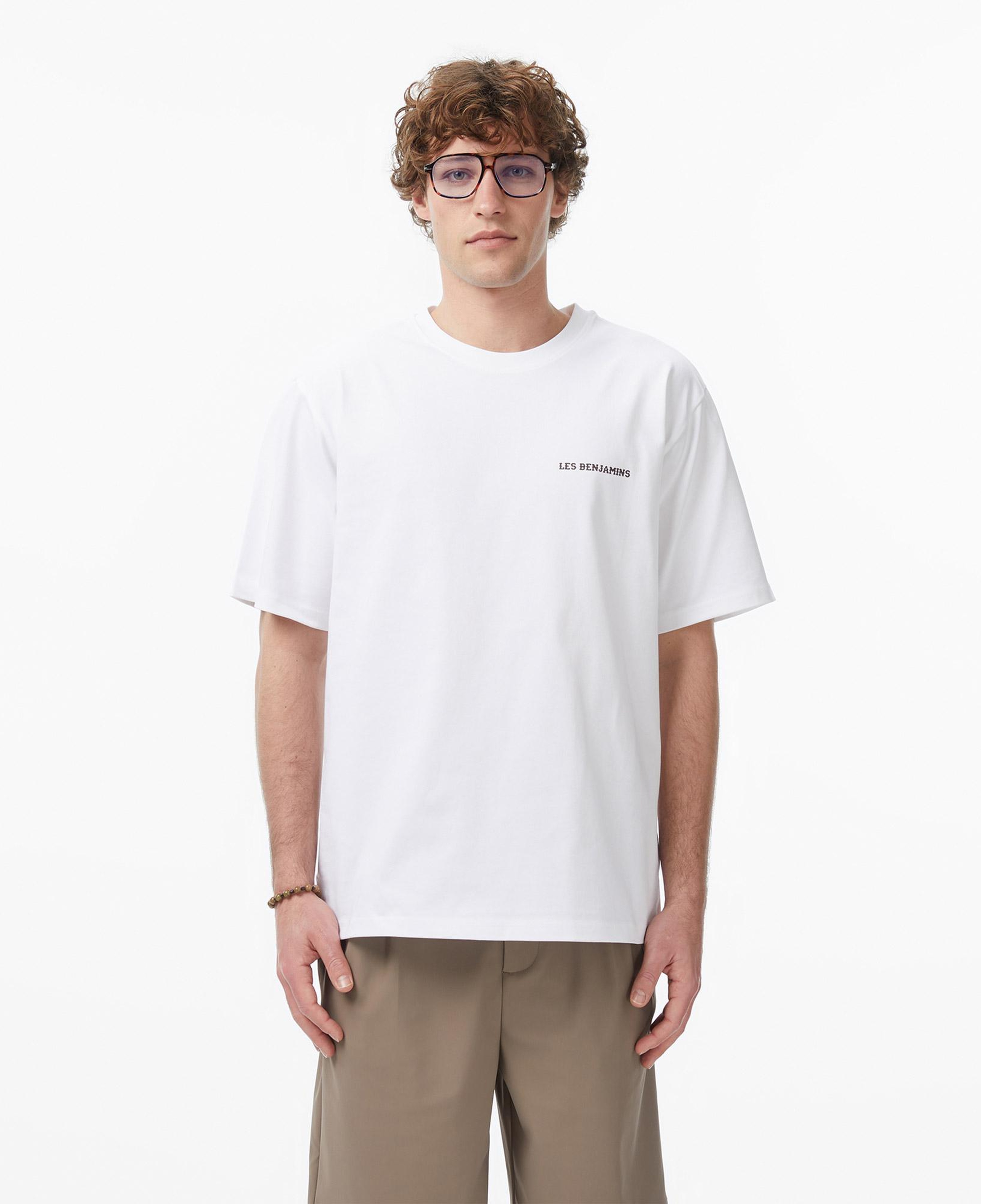 Les Benjamins 029 Erkek Beyaz T-Shirt