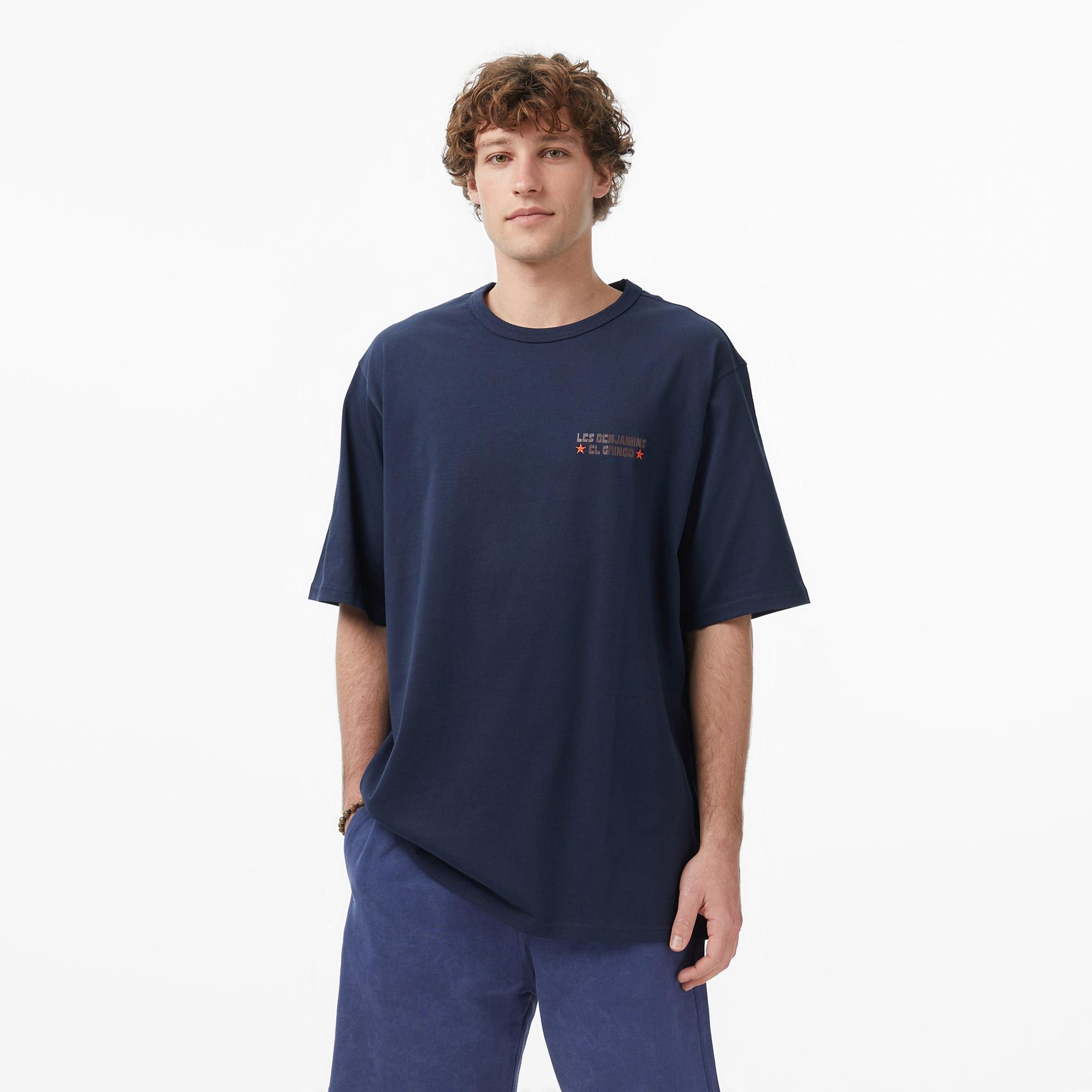 Les Benjamins 032 Erkek Lacivert T-Shirt