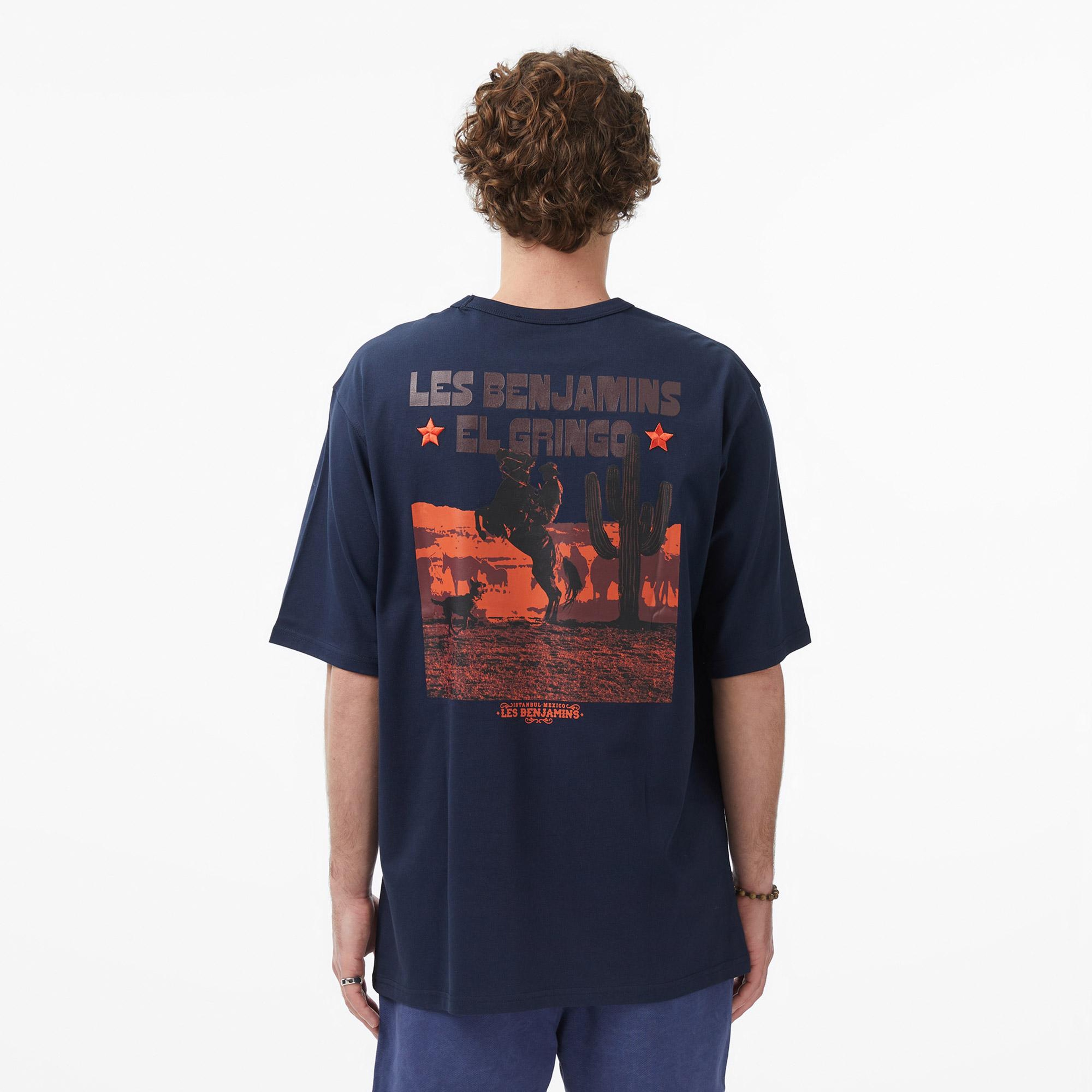 Les Benjamins 032 Erkek Lacivert T-Shirt