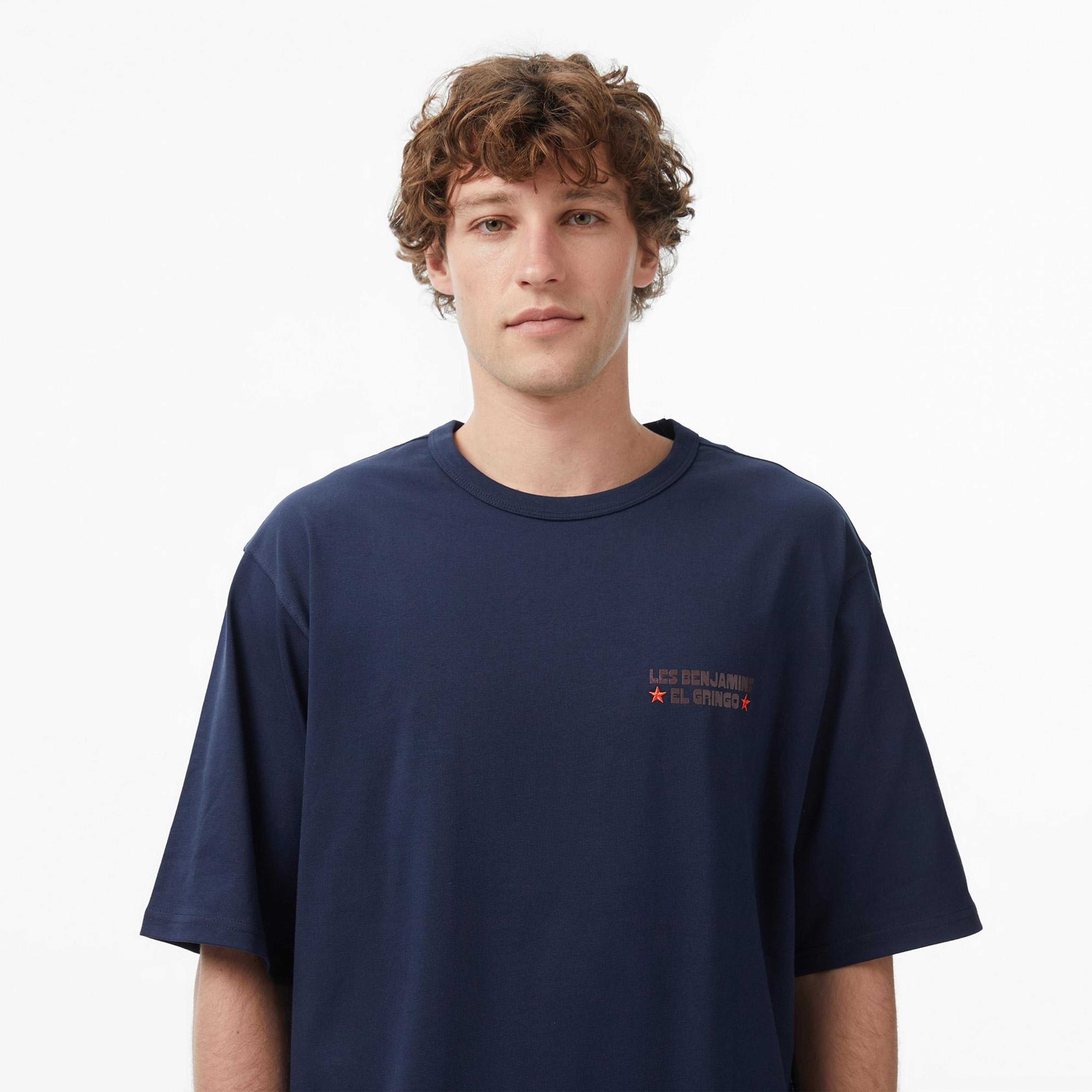 Les Benjamins 032 Erkek Lacivert T-Shirt