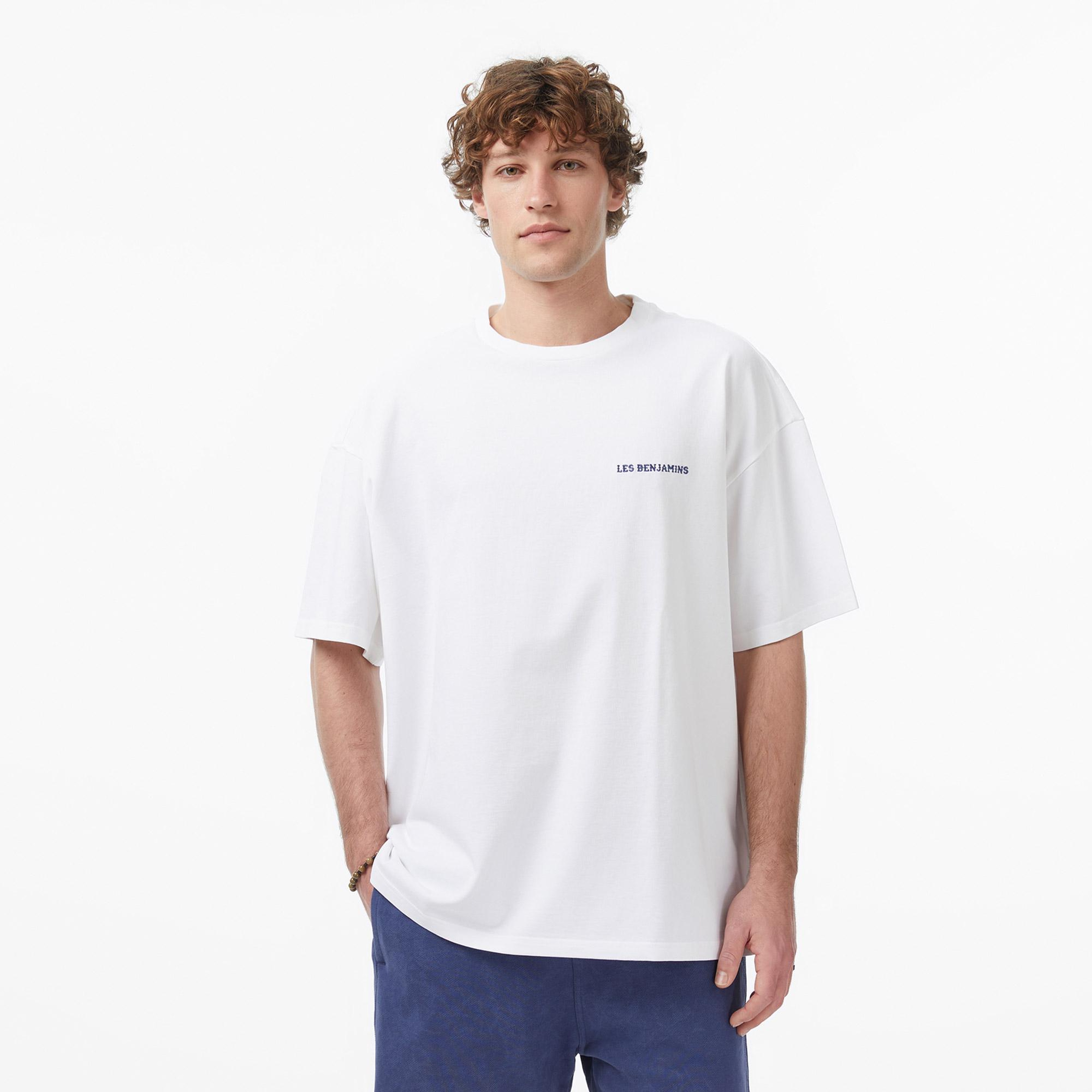 Les Benjamins 024 Erkek Beyaz T-Shirt