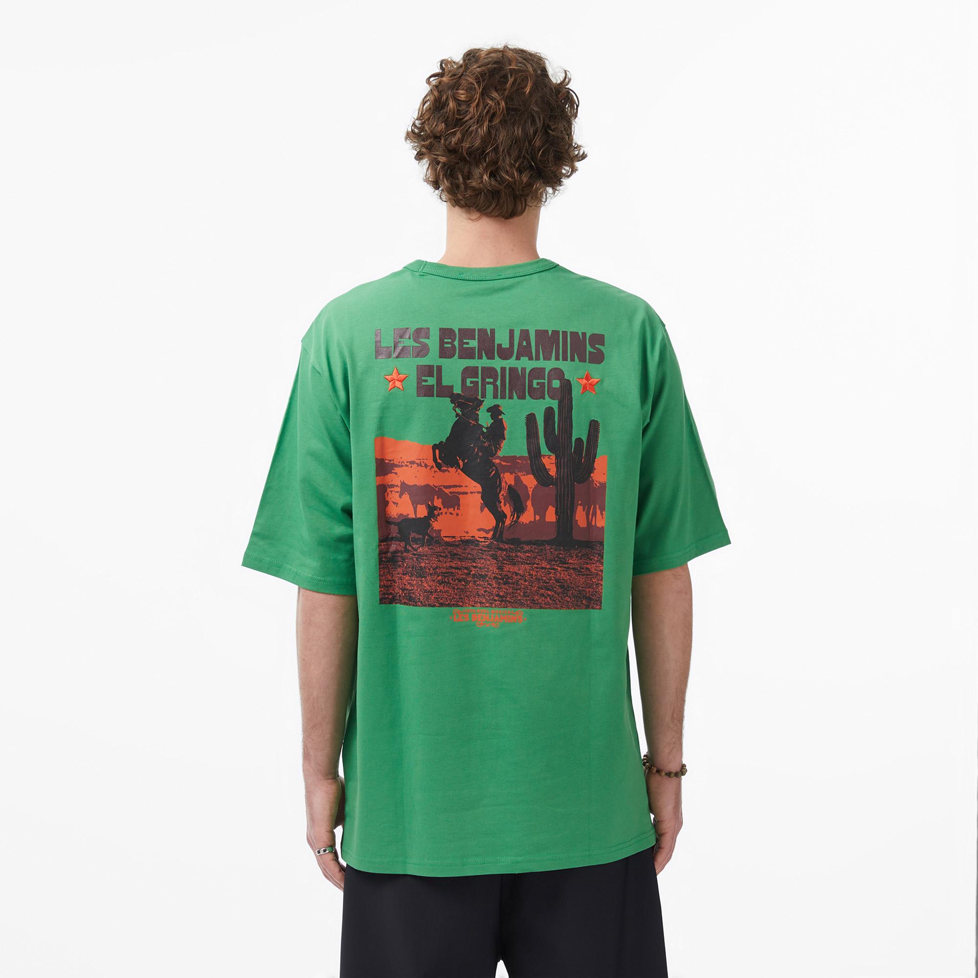 Les Benjamins 004 Erkek Yeşil T-Shirt