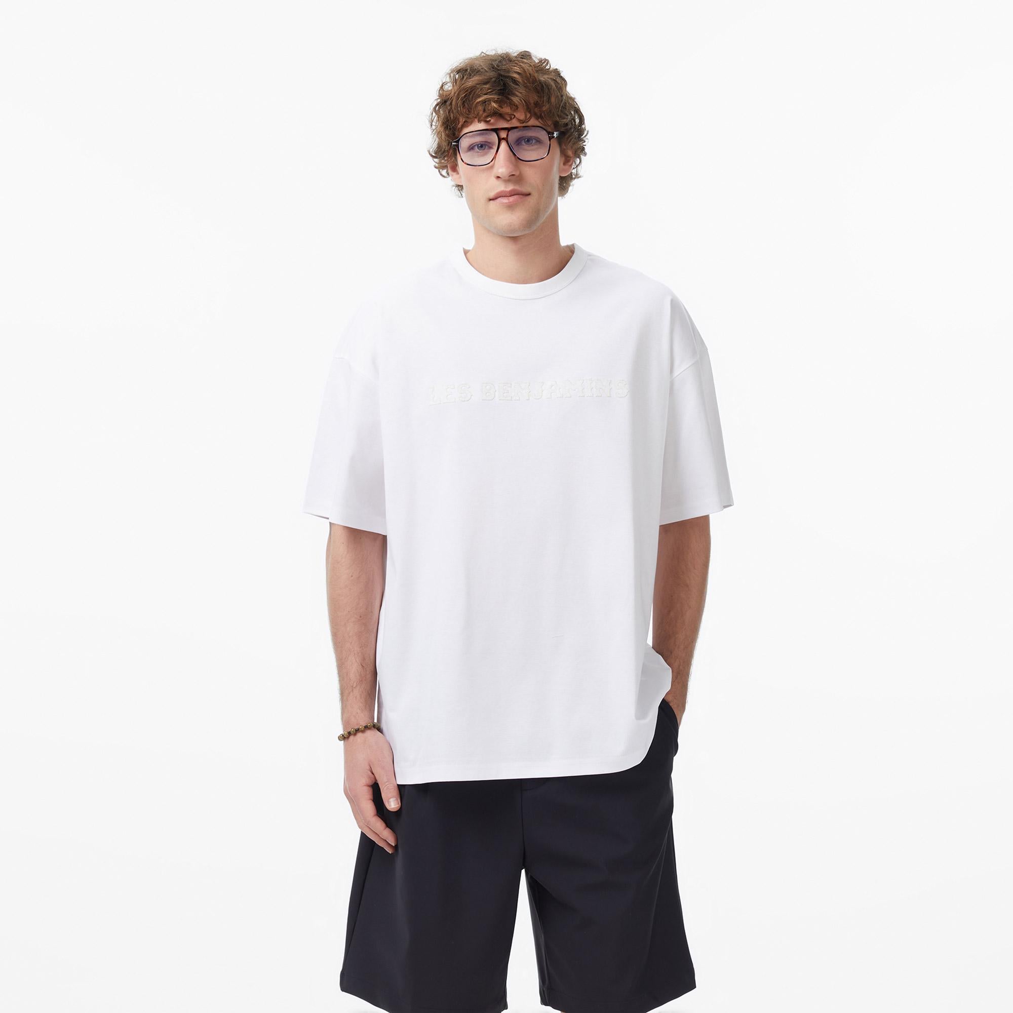 Les Benjamins 015 Erkek Beyaz T-Shirt