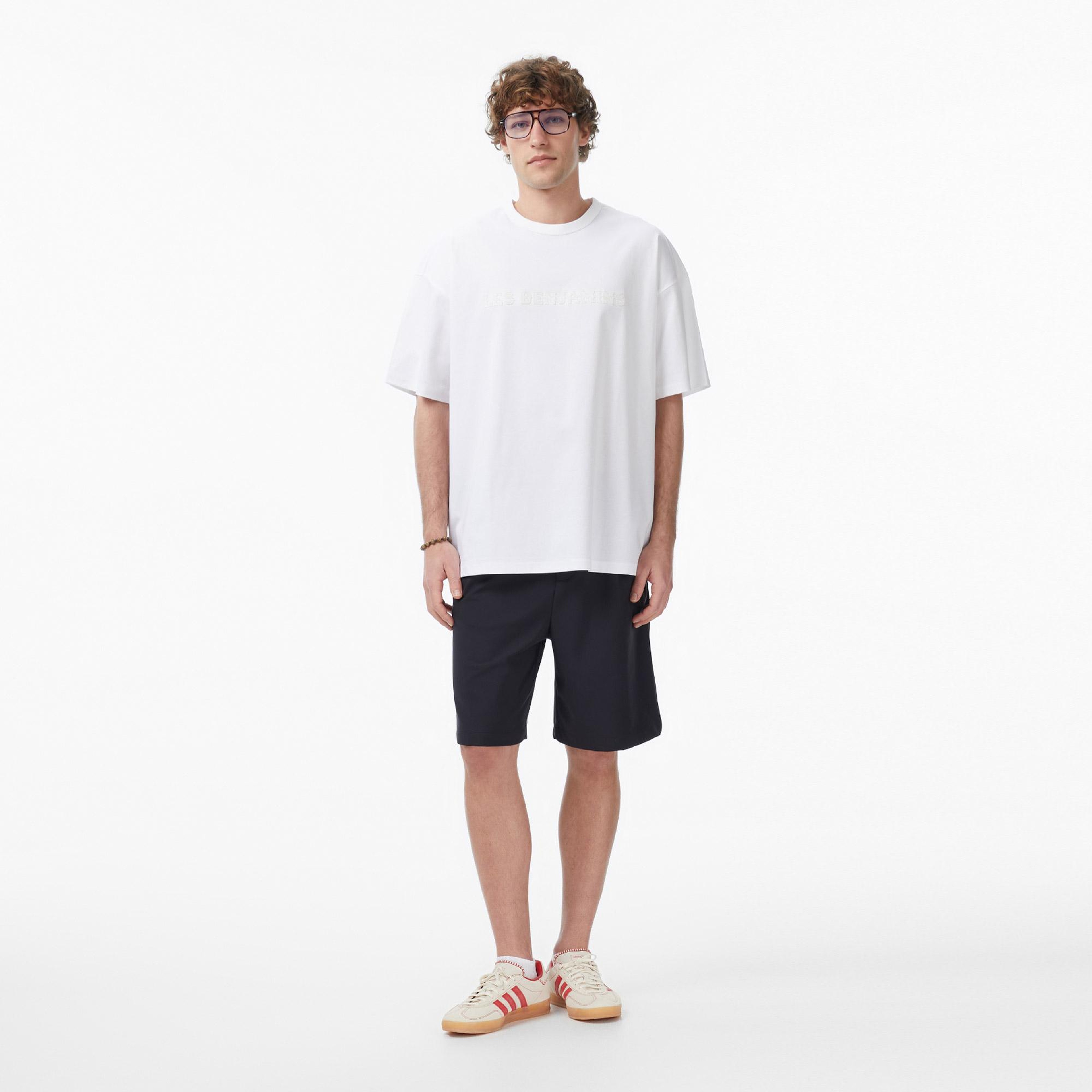Les Benjamins 015 Erkek Beyaz T-Shirt