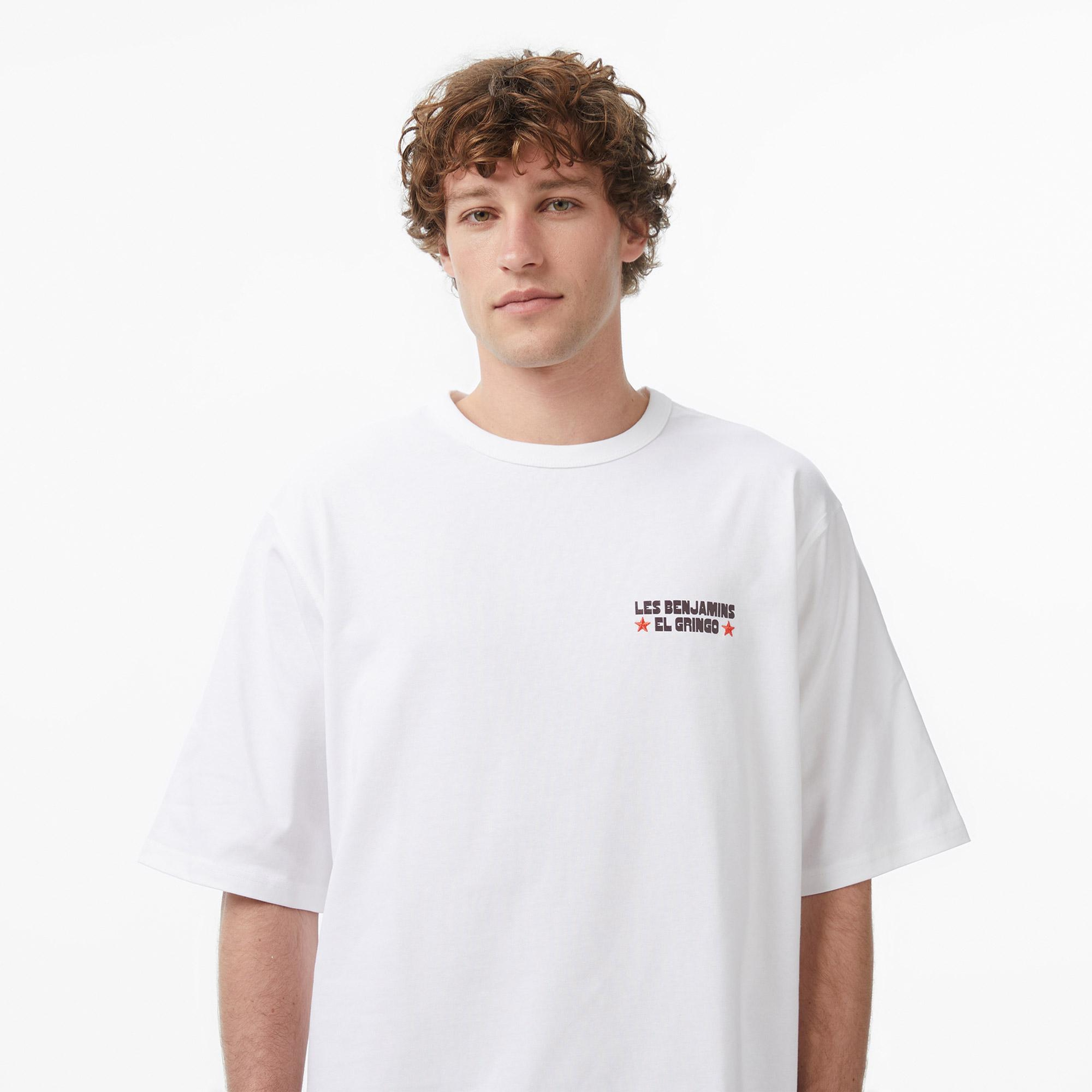 Les Benjamins 003 Erkek Beyaz T-Shirt