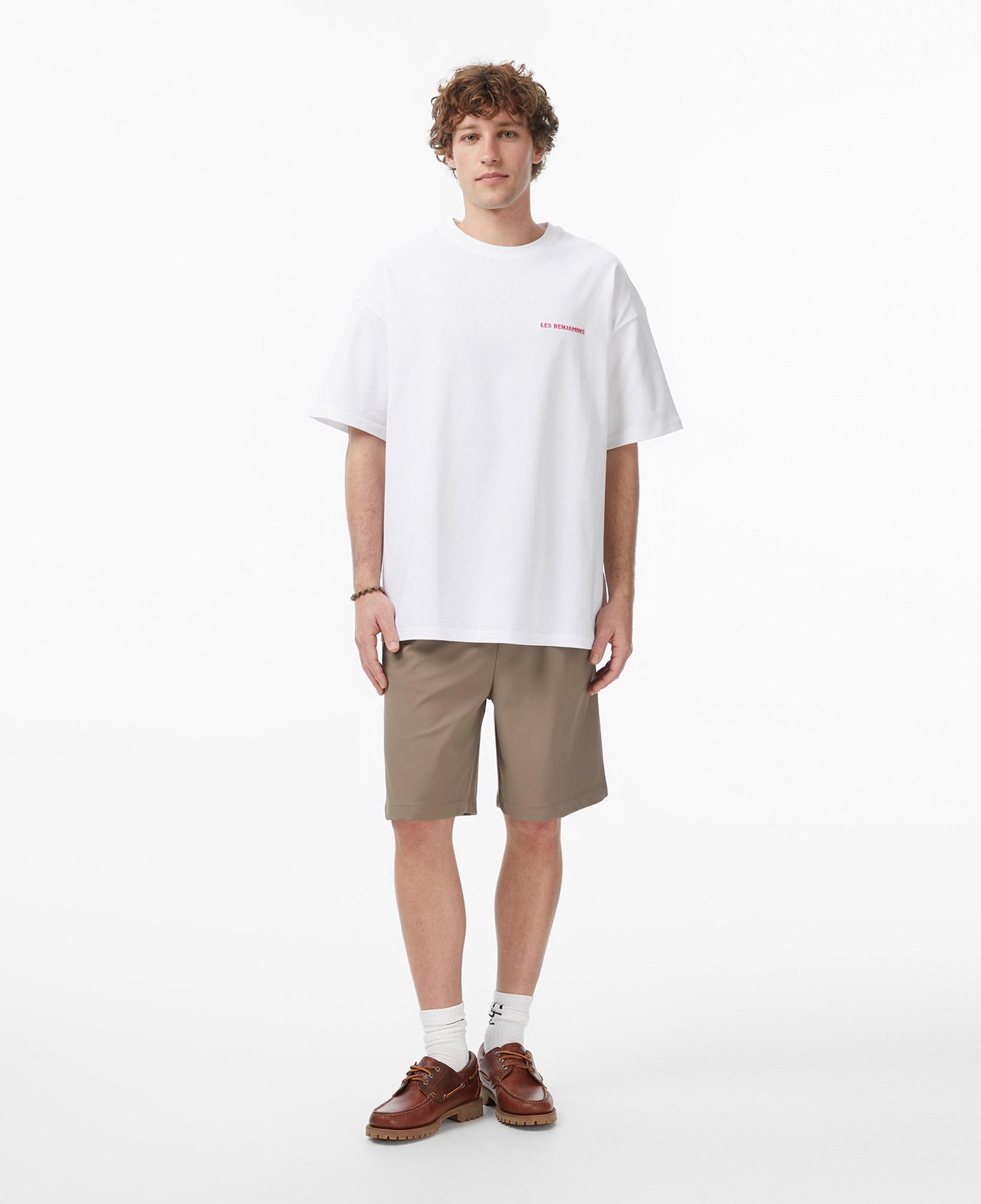 Les Benjamins 026 Erkek Beyaz T-Shirt