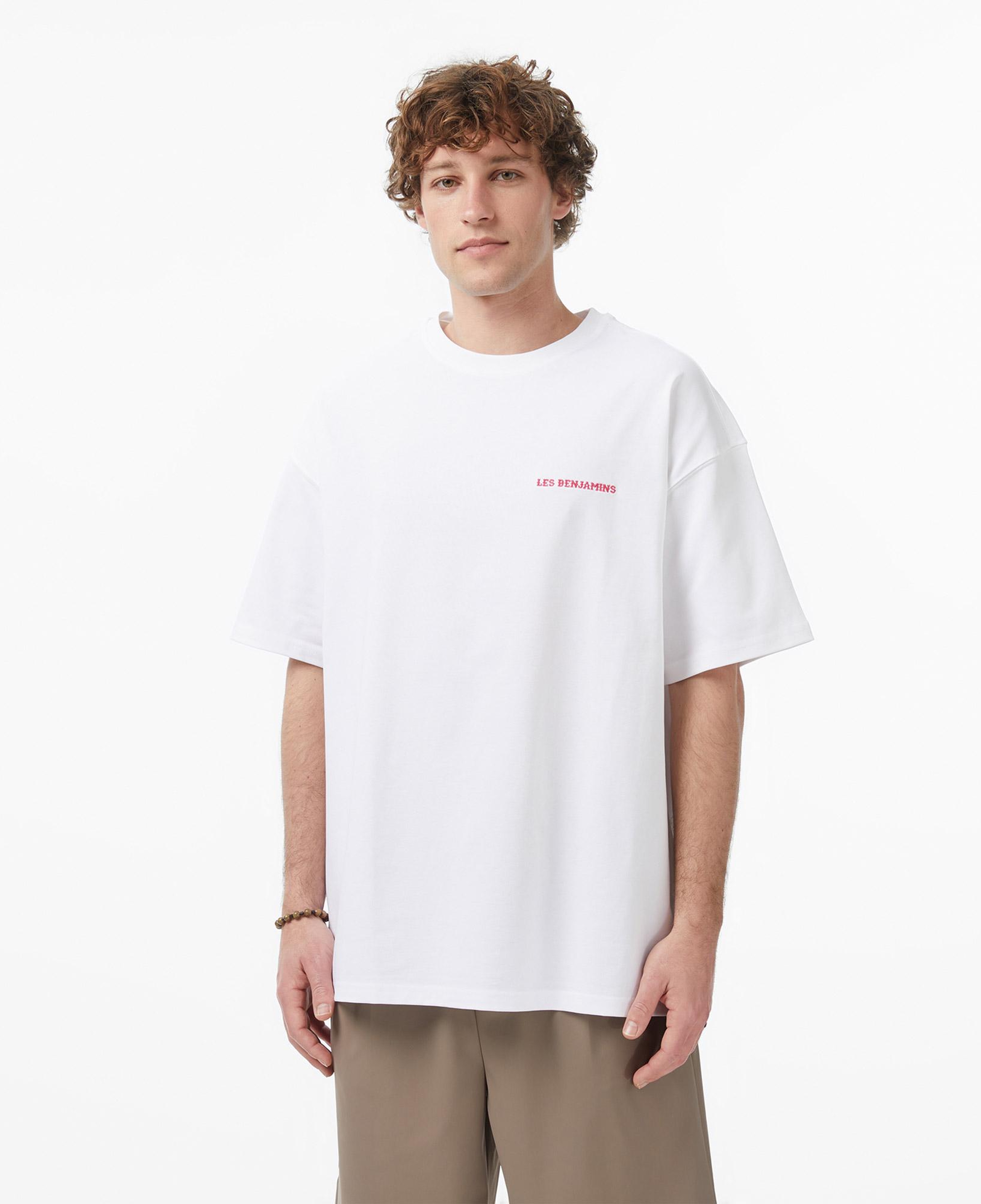 Les Benjamins 026 Erkek Beyaz T-Shirt