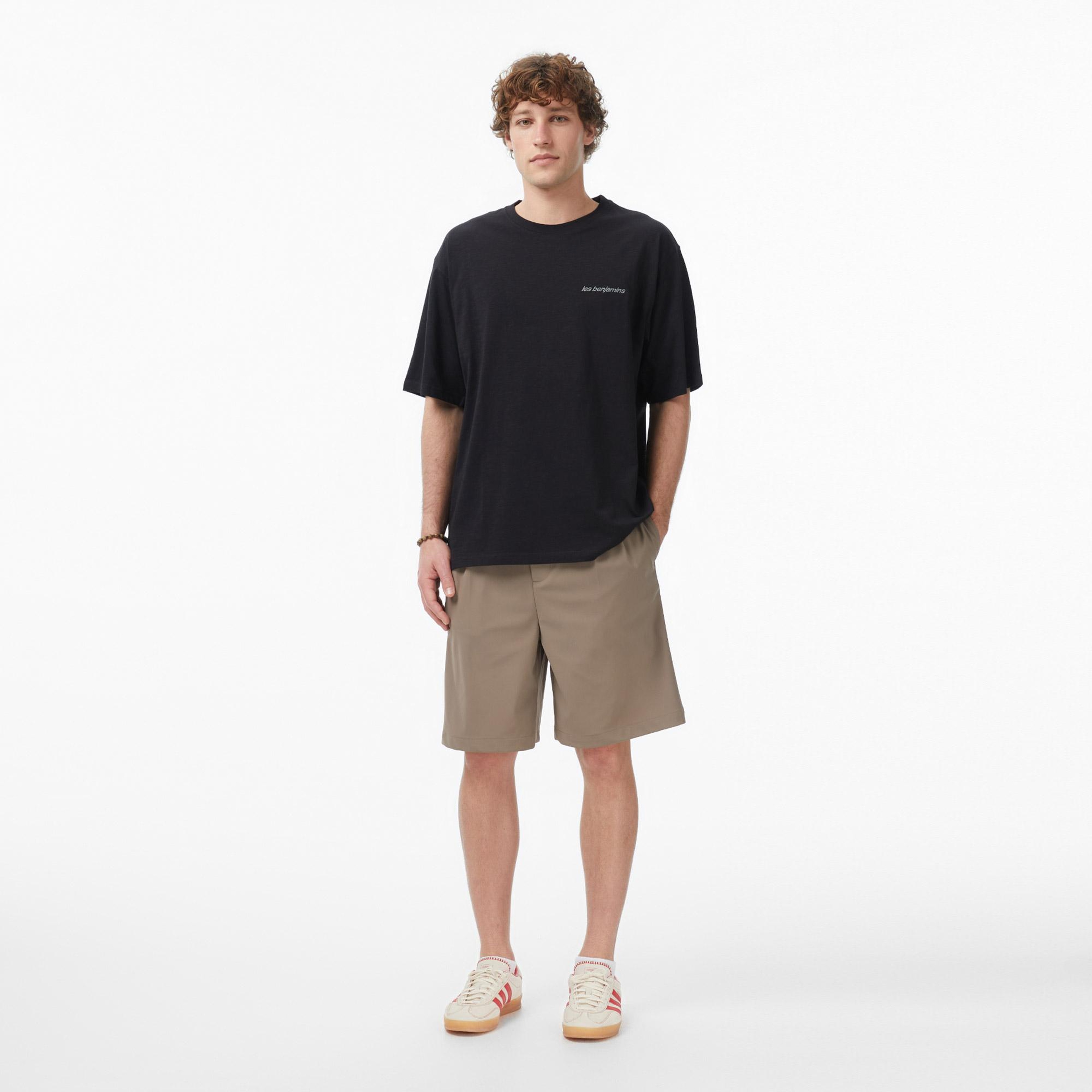 Les Benjamins 318 Erkek Siyah T-Shirt
