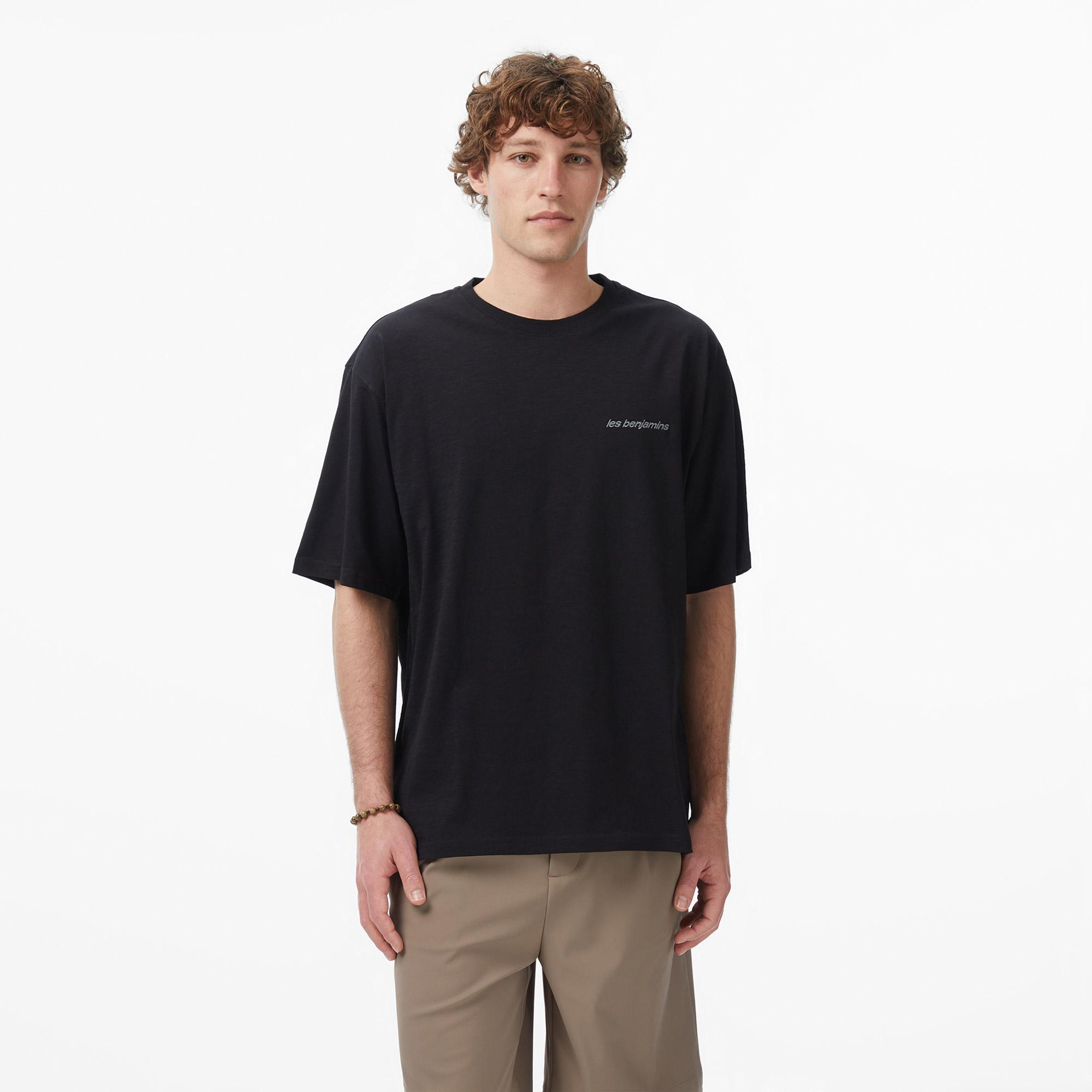 Les Benjamins 318 Erkek Siyah T-Shirt