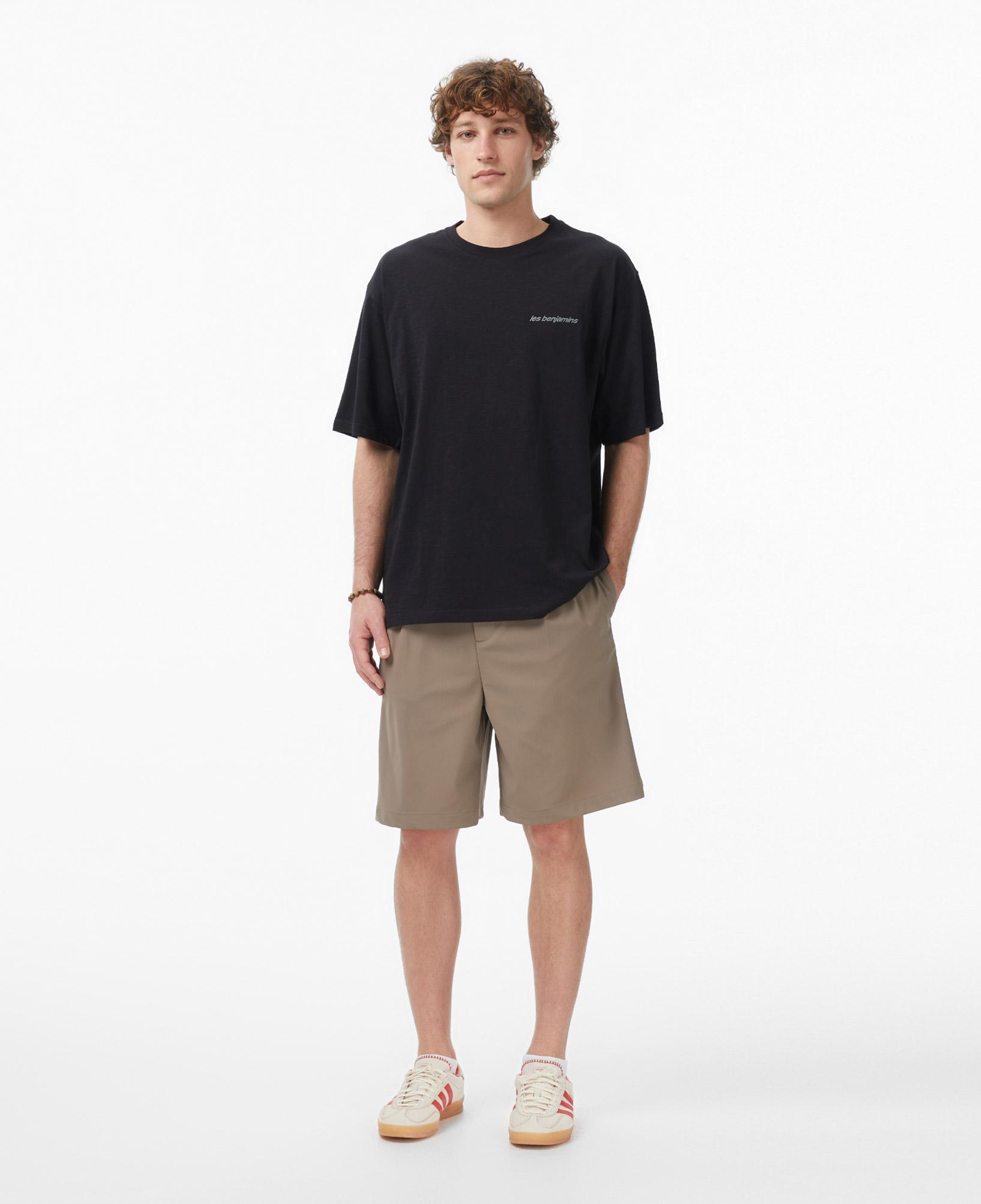 Les Benjamins 318 Erkek Siyah T-Shirt