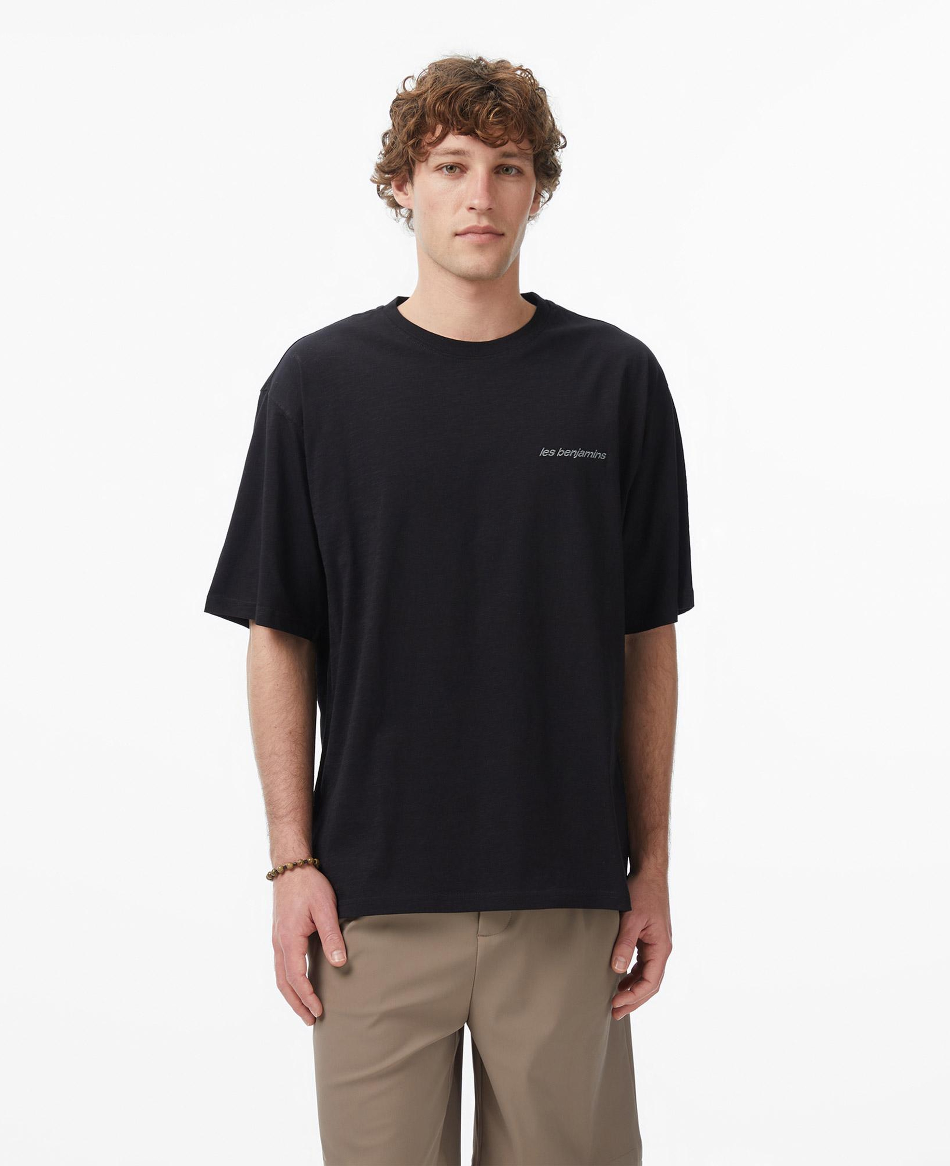 Les Benjamins 318 Erkek Siyah T-Shirt