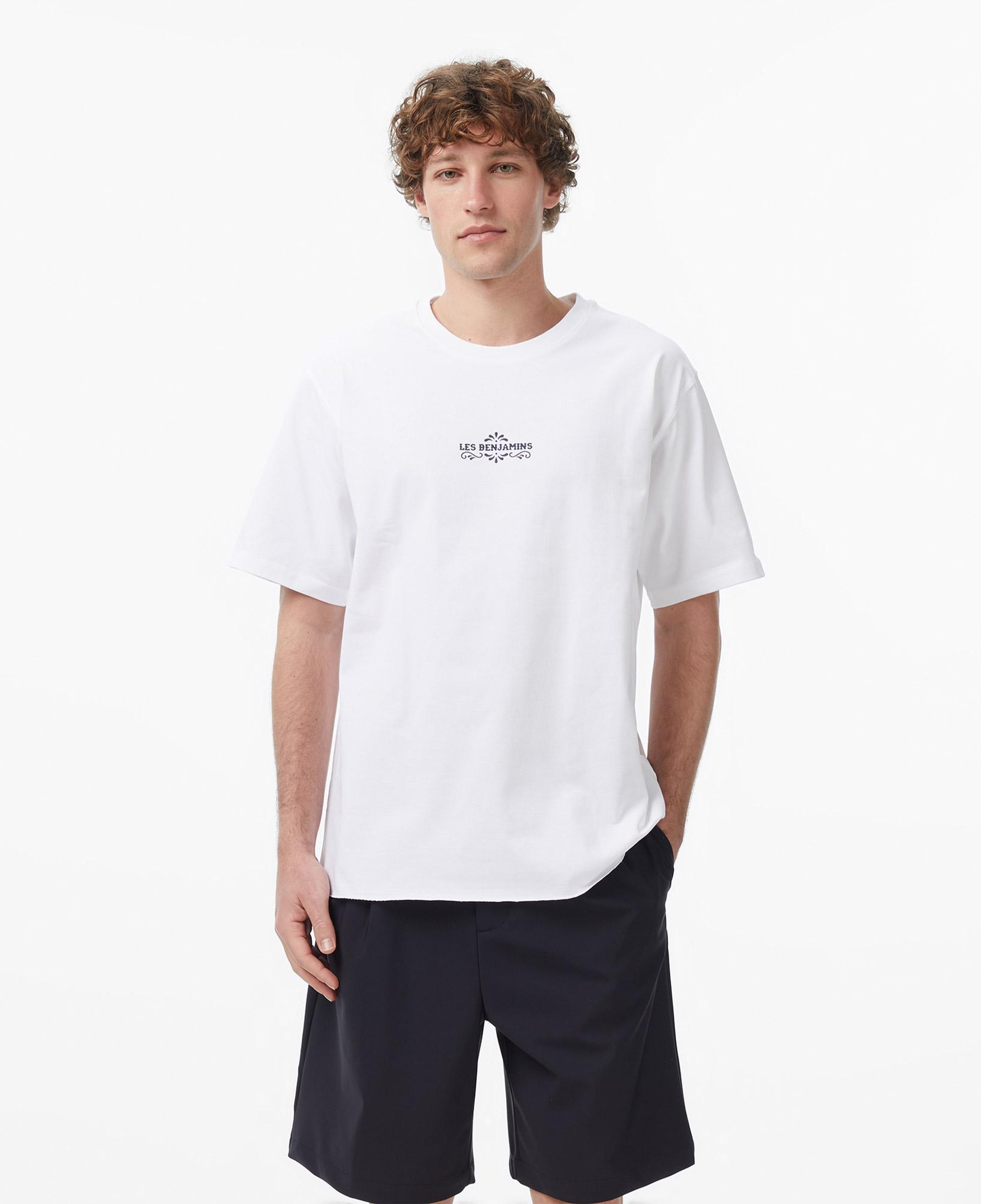 Les Benjamins 020 Erkek Beyaz T-Shirt
