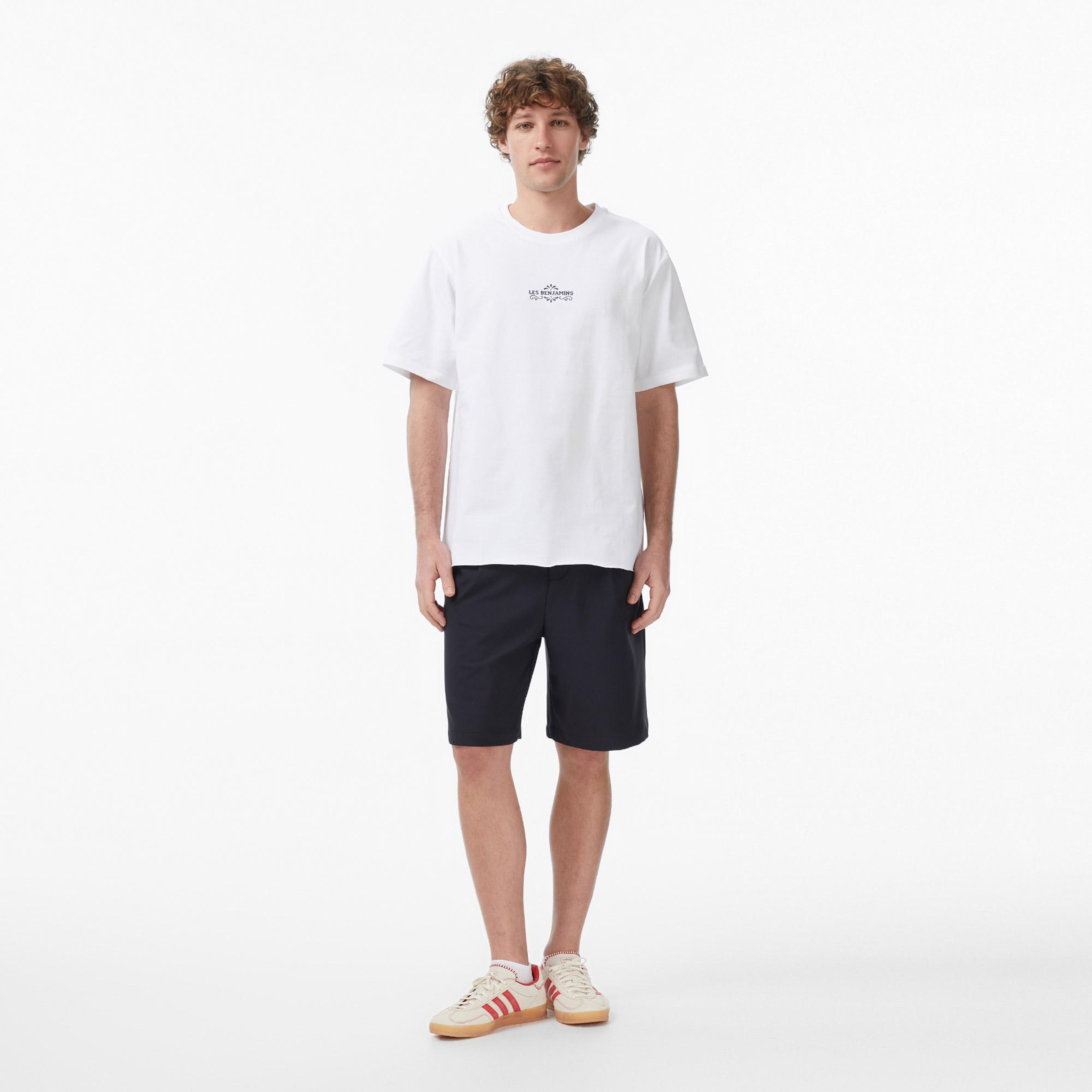 Les Benjamins 020 Erkek Beyaz T-Shirt