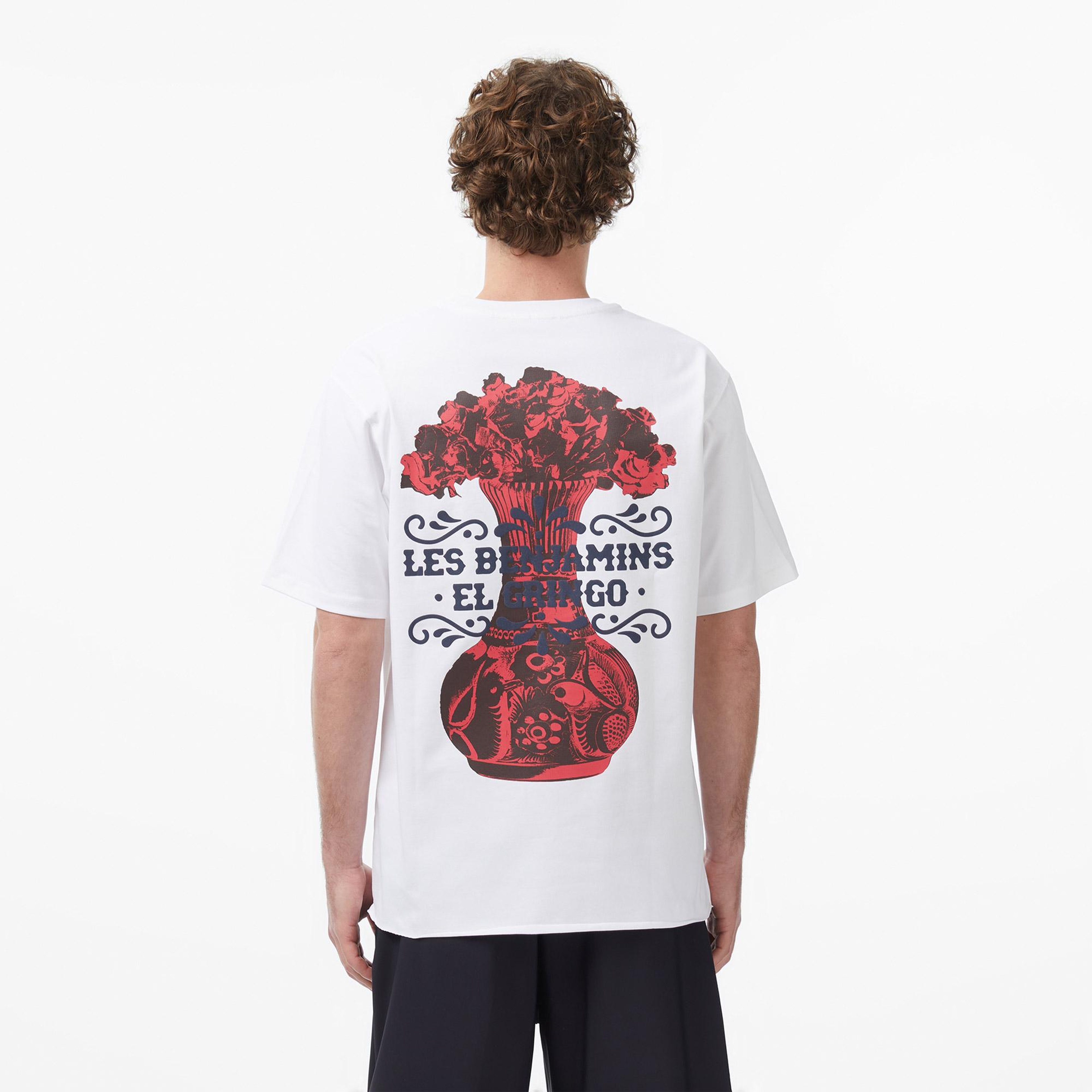 Les Benjamins 020 Erkek Beyaz T-Shirt