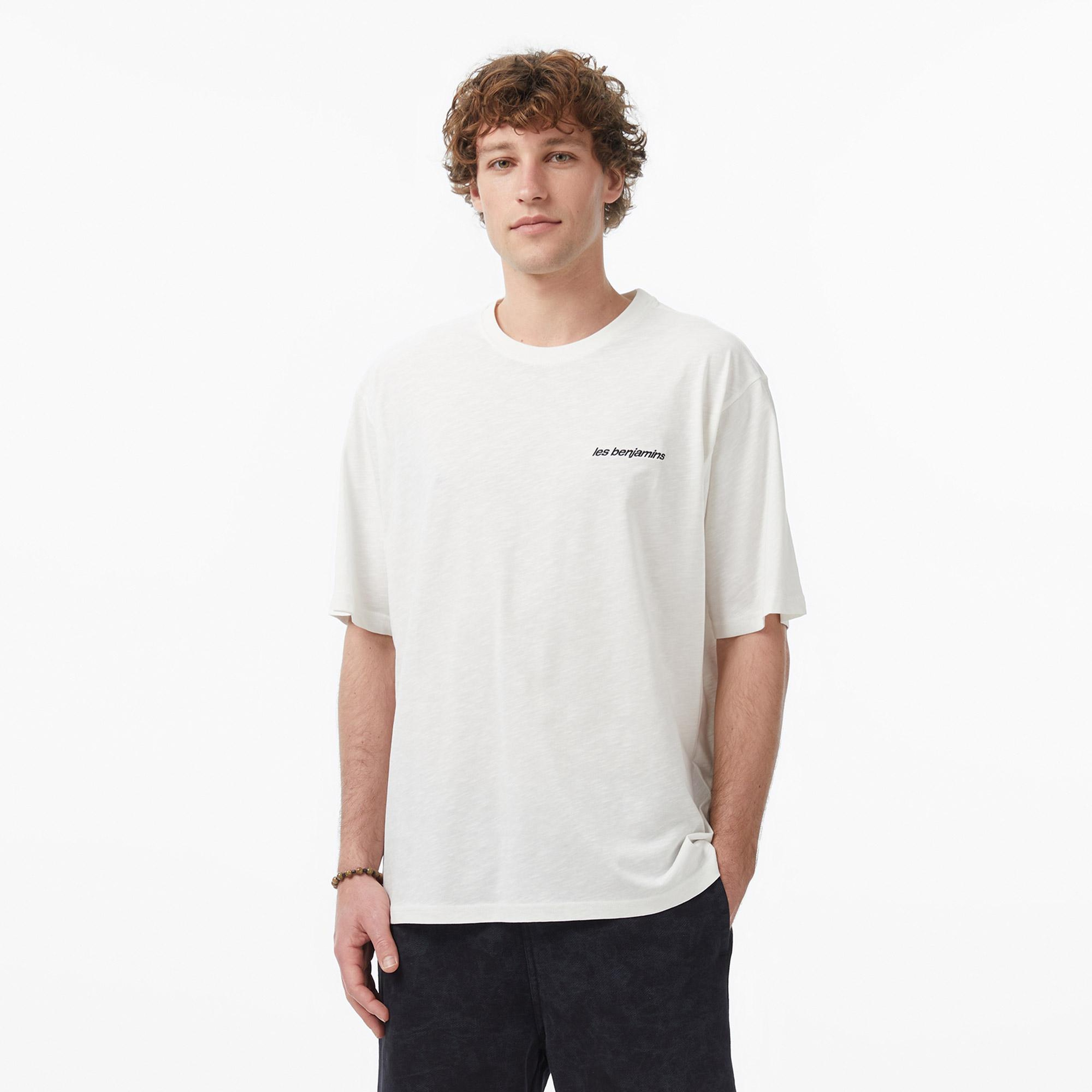 Les Benjamins 313 Erkek Beyaz T-Shirt
