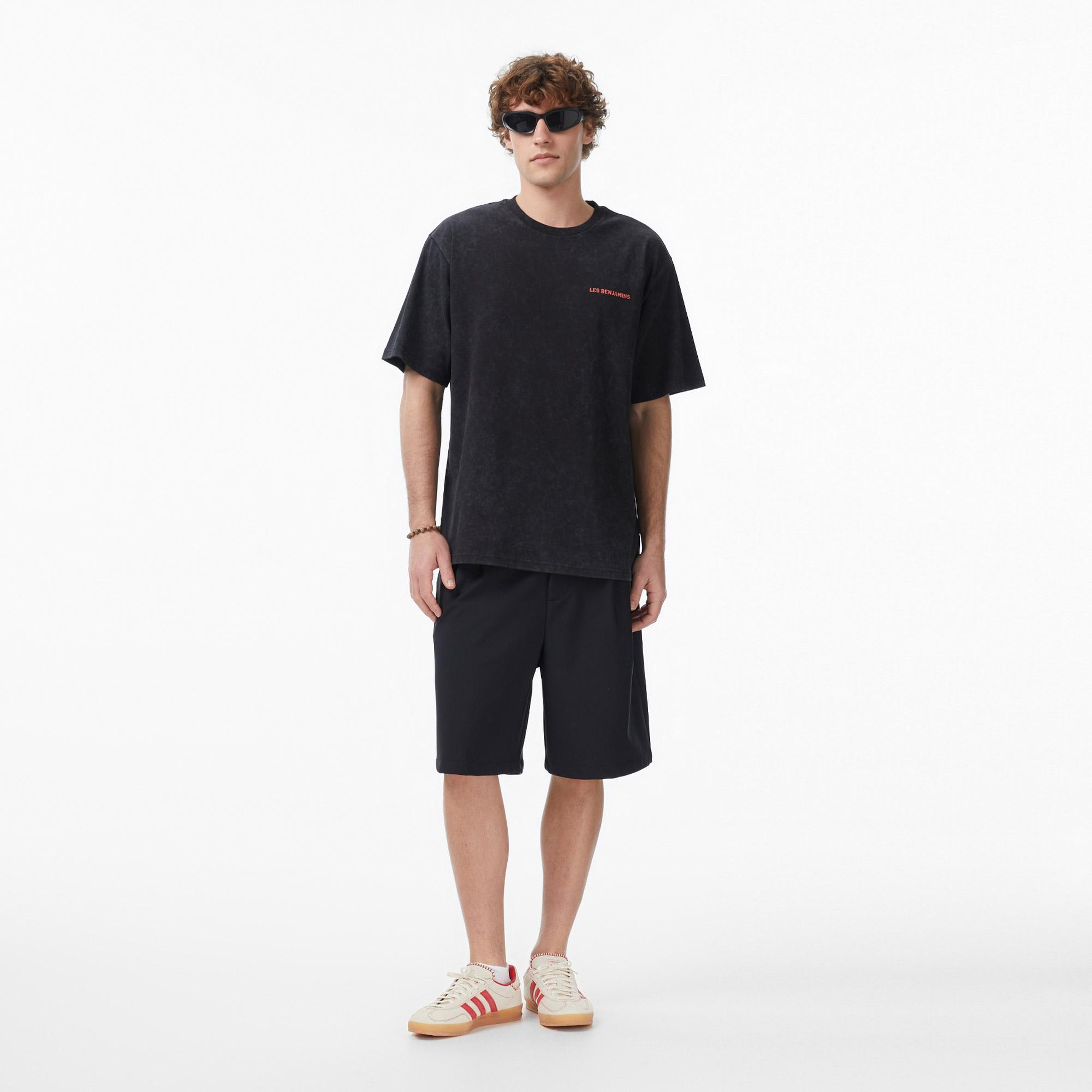 Les Benjamins 028 Erkek Siyah T-Shirt