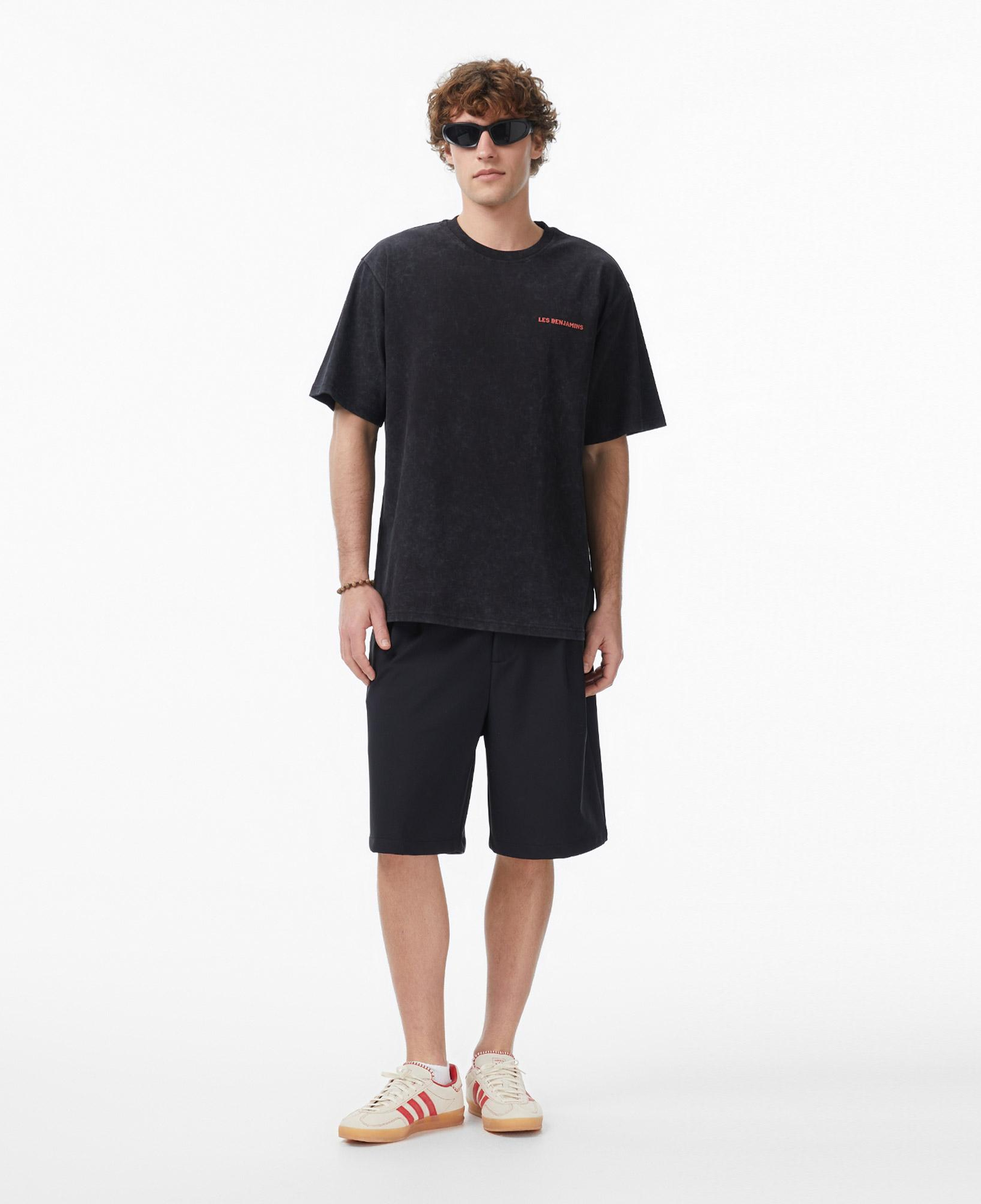 Les Benjamins 028 Erkek Siyah T-Shirt