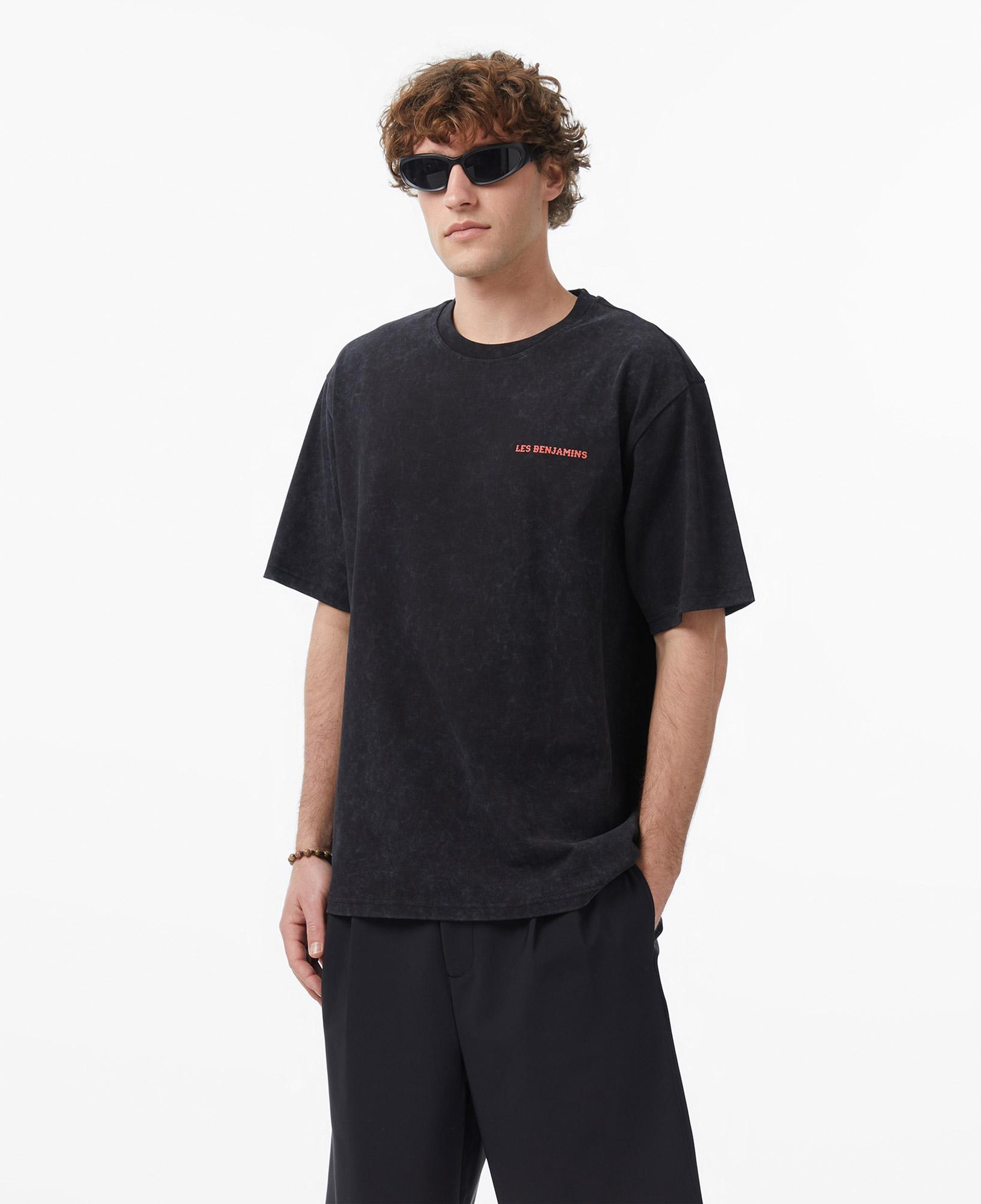 Les Benjamins 028 Erkek Siyah T-Shirt