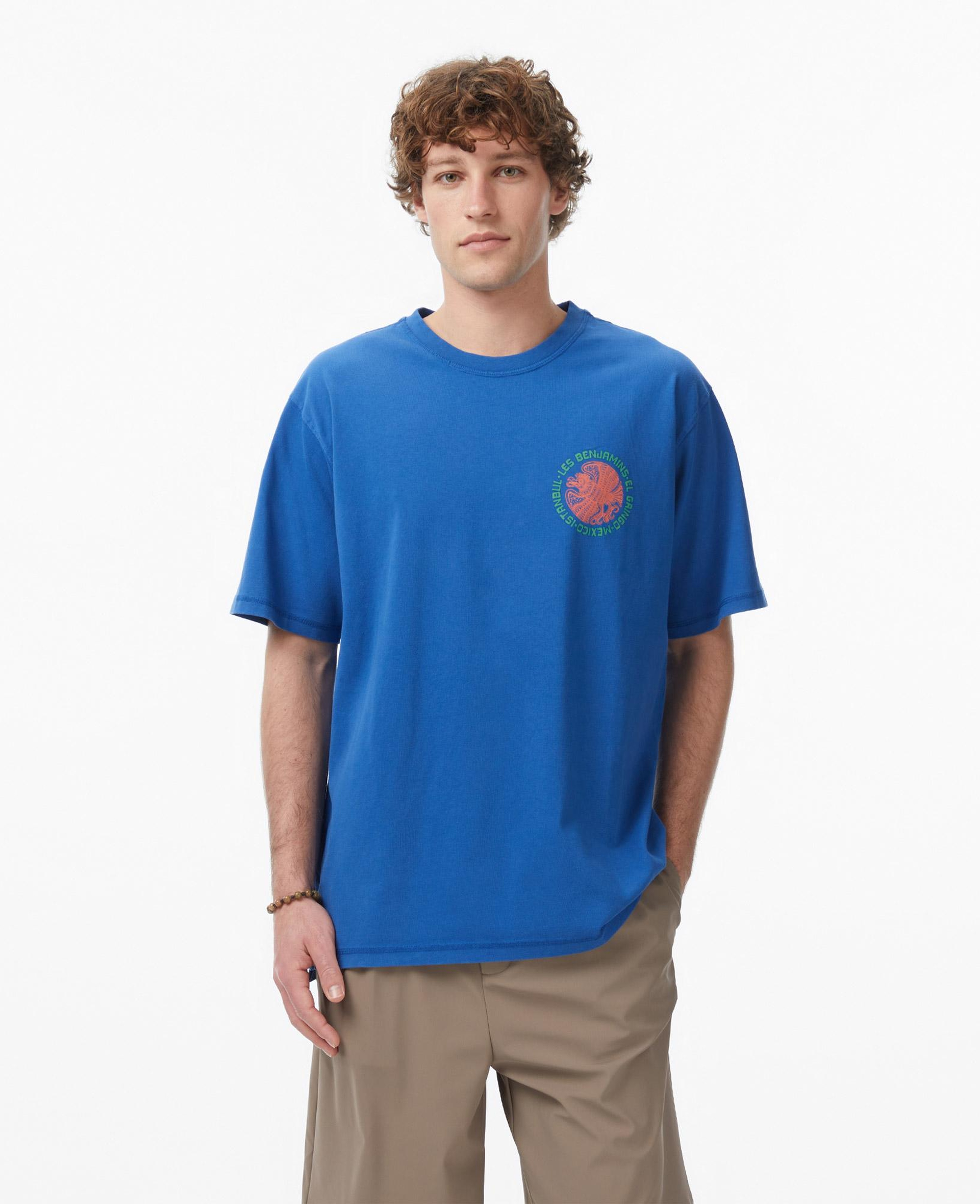 Les Benjamins 013 Erkek Mavi T-Shirt
