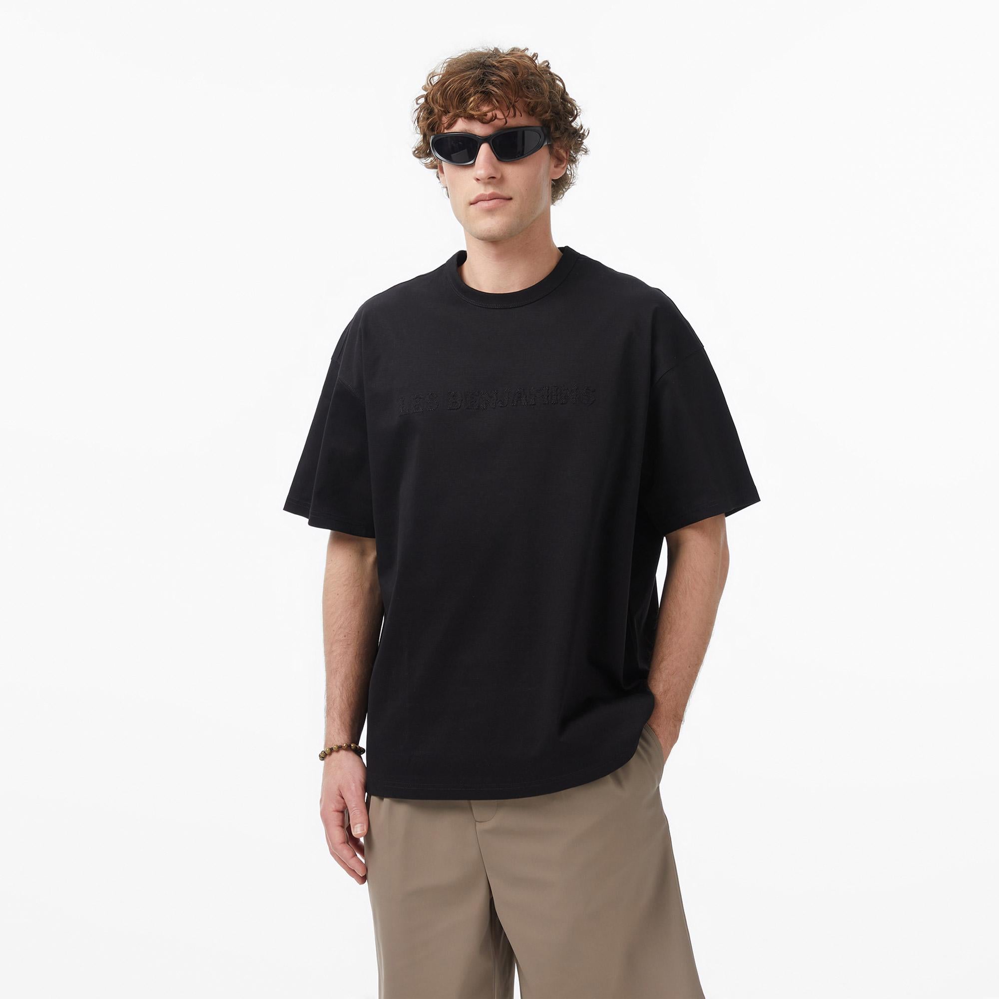 Les Benjamins 016 Erkek Siyah T-Shirt