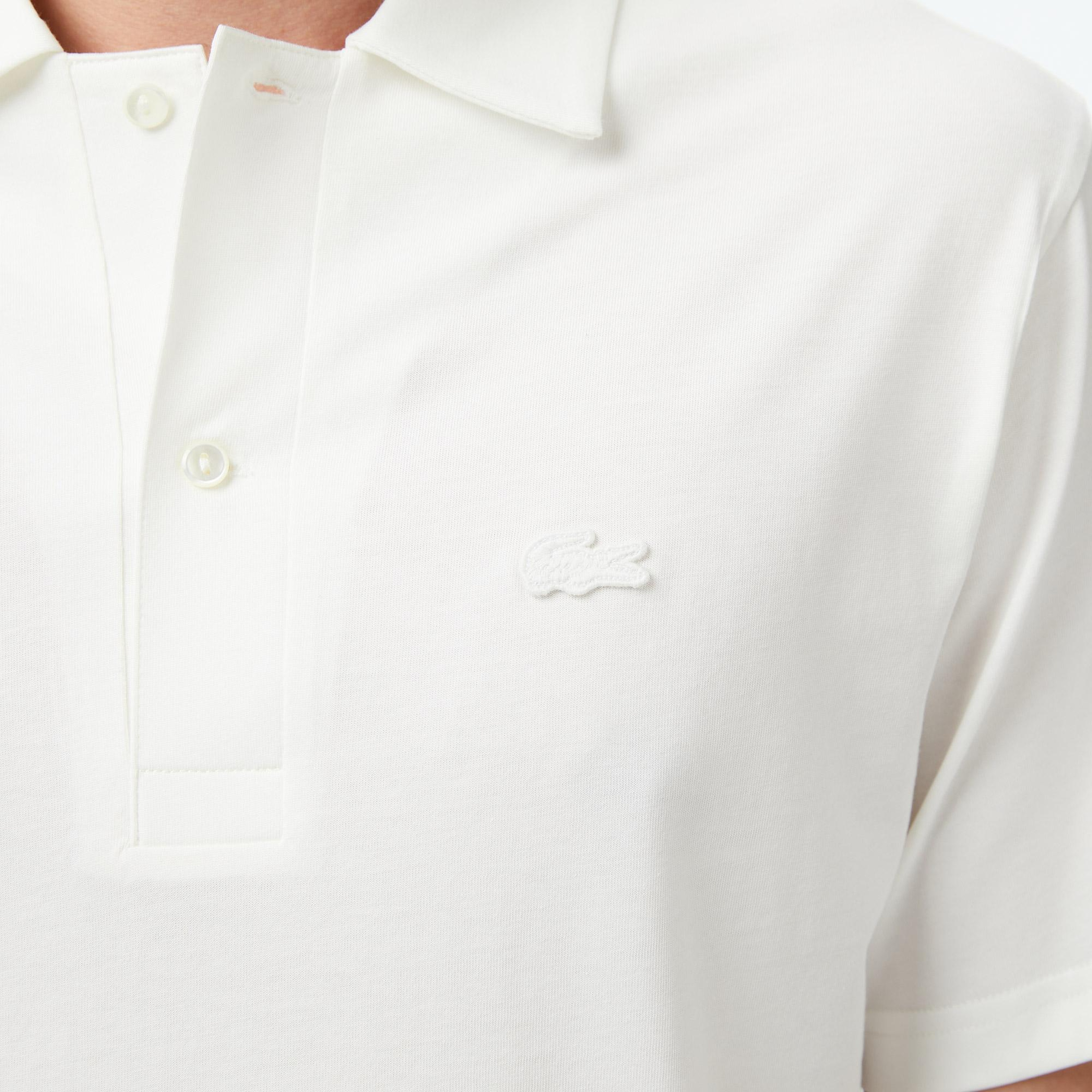Lacoste L!VE Erkek Classic Fit Beyaz Polo