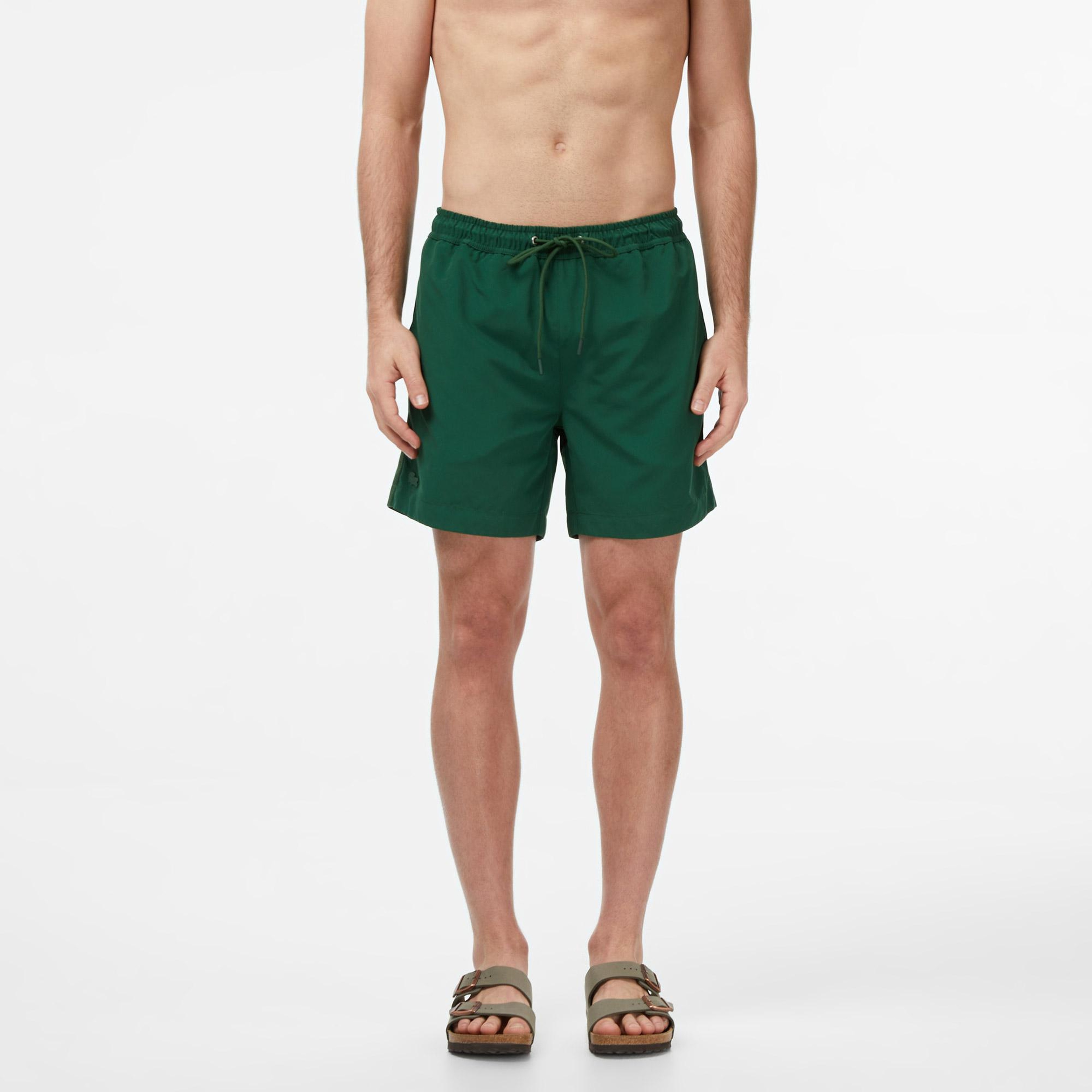 Lacoste Erkek Regular Fit Koyu Yeşil Deniz Şortu