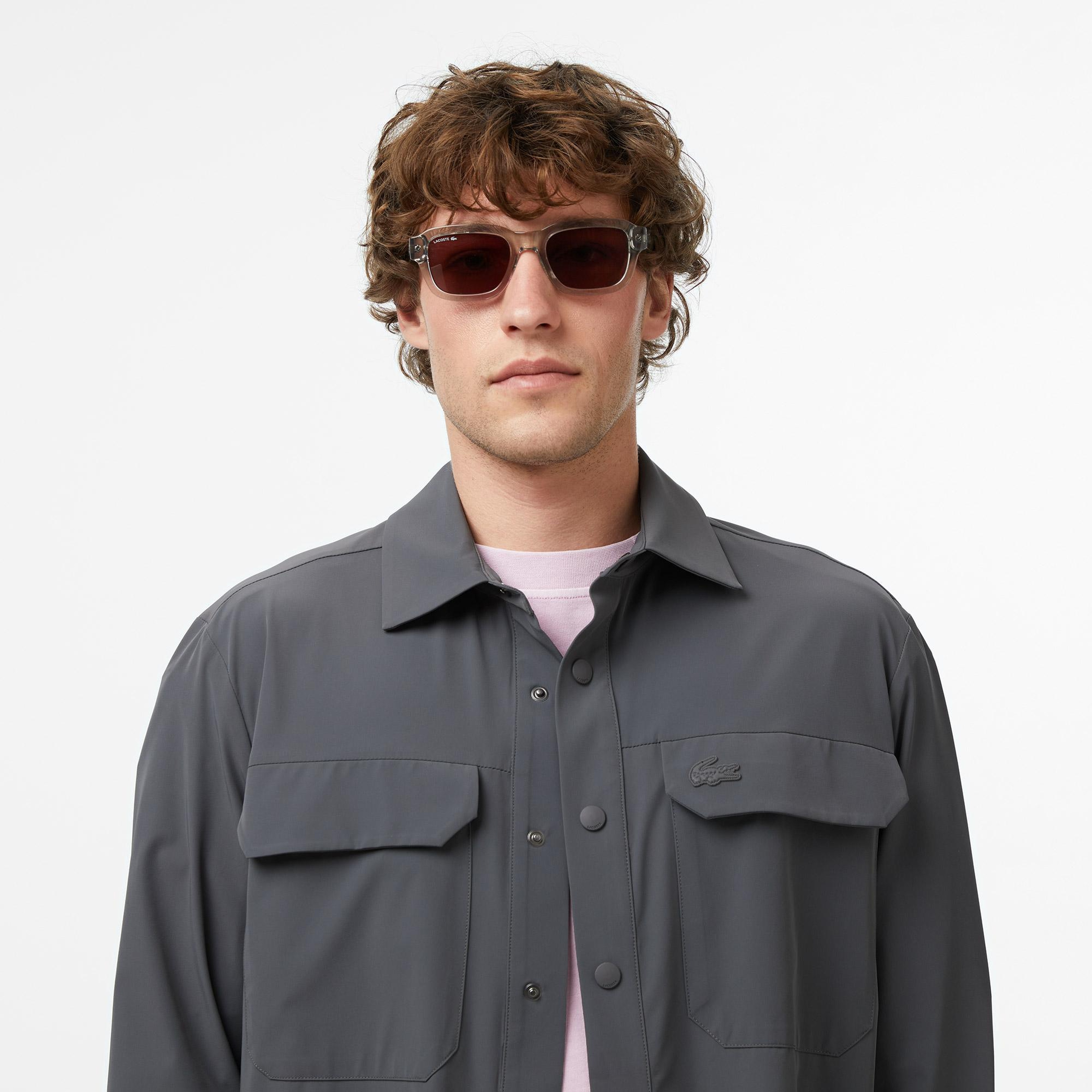 Lacoste Erkek Regular Fit Koyu Gri Gömlek