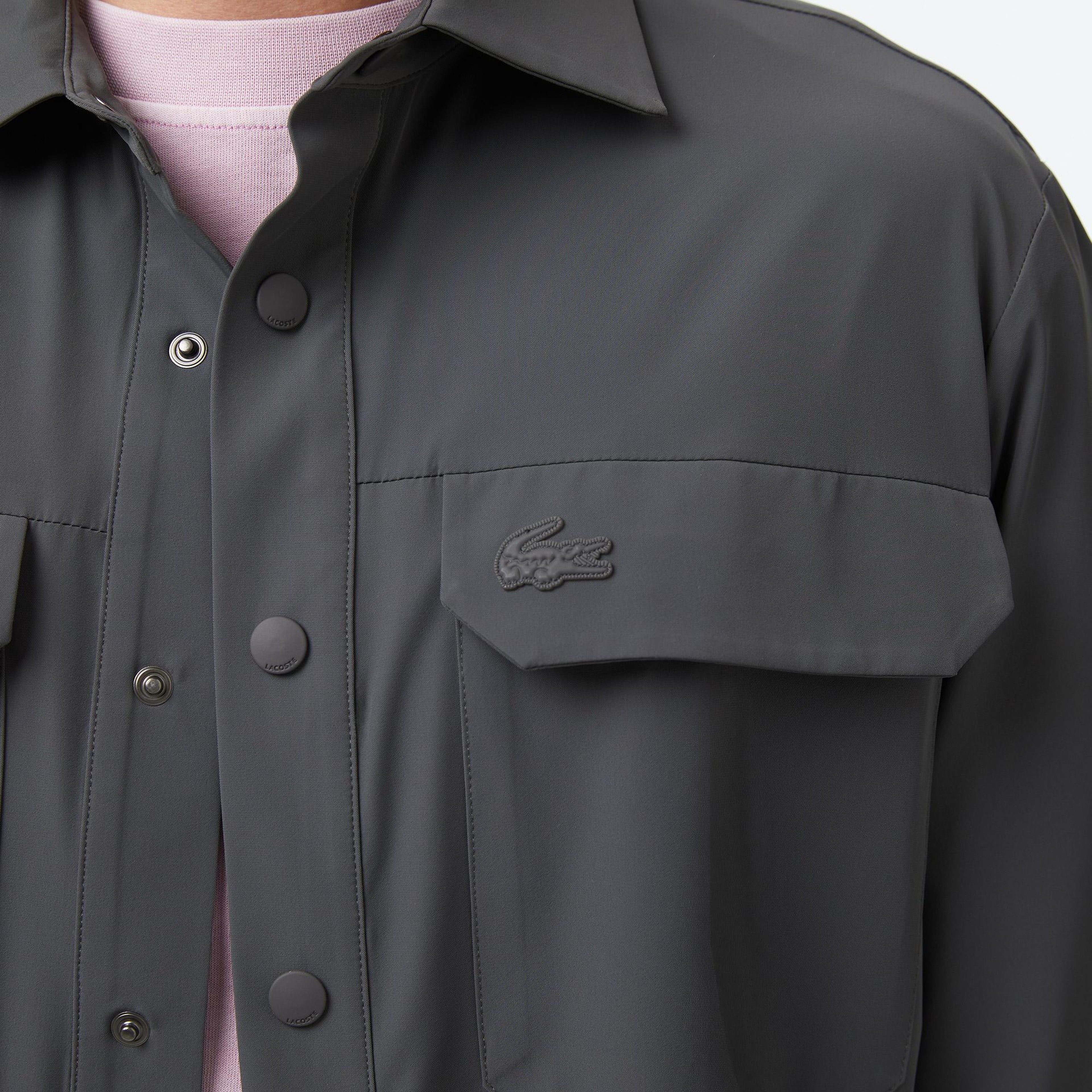 Lacoste Erkek Regular Fit Koyu Gri Gömlek