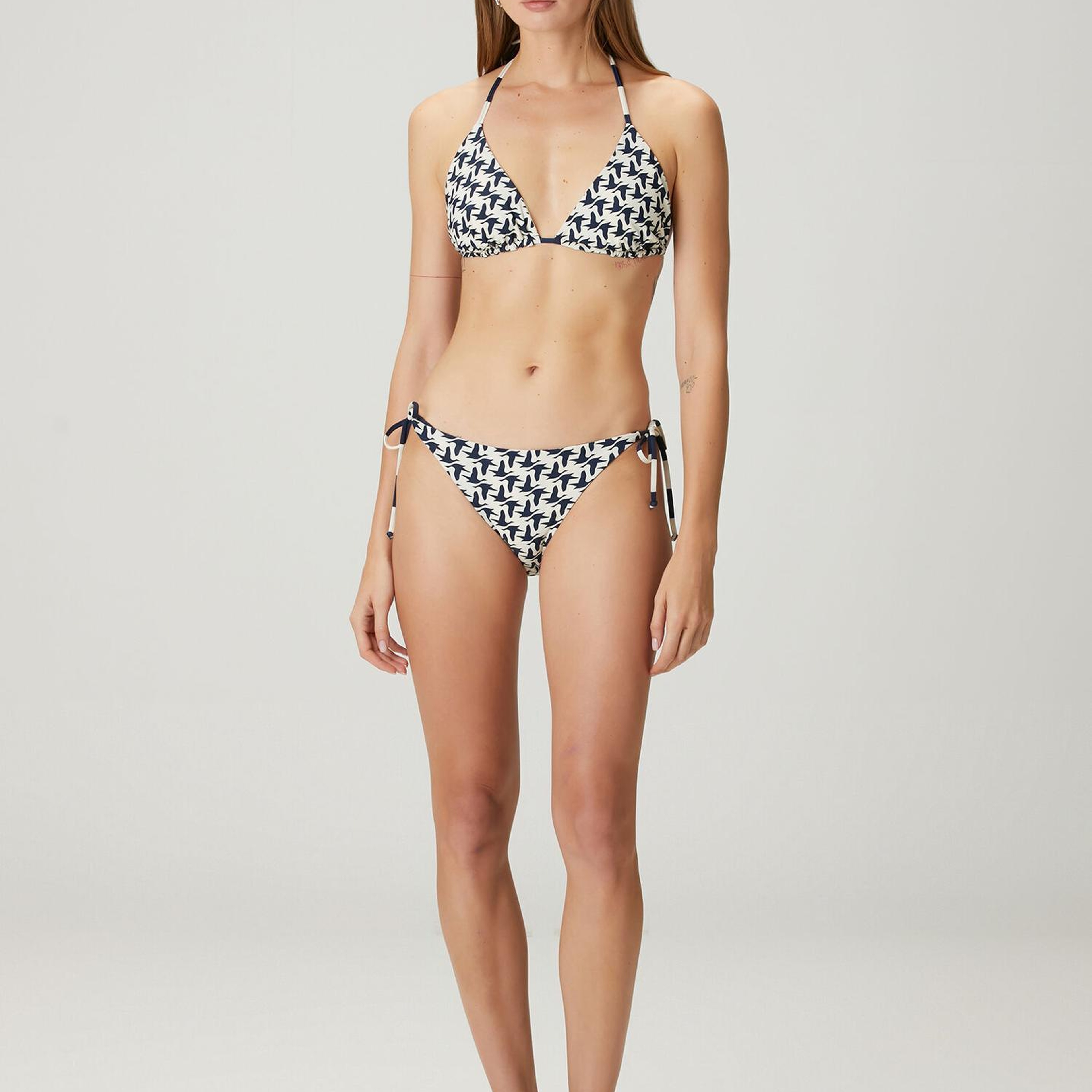 Beymen Club Kadın Lacivert Beyaz Çift Taraflı Bikini Üstü