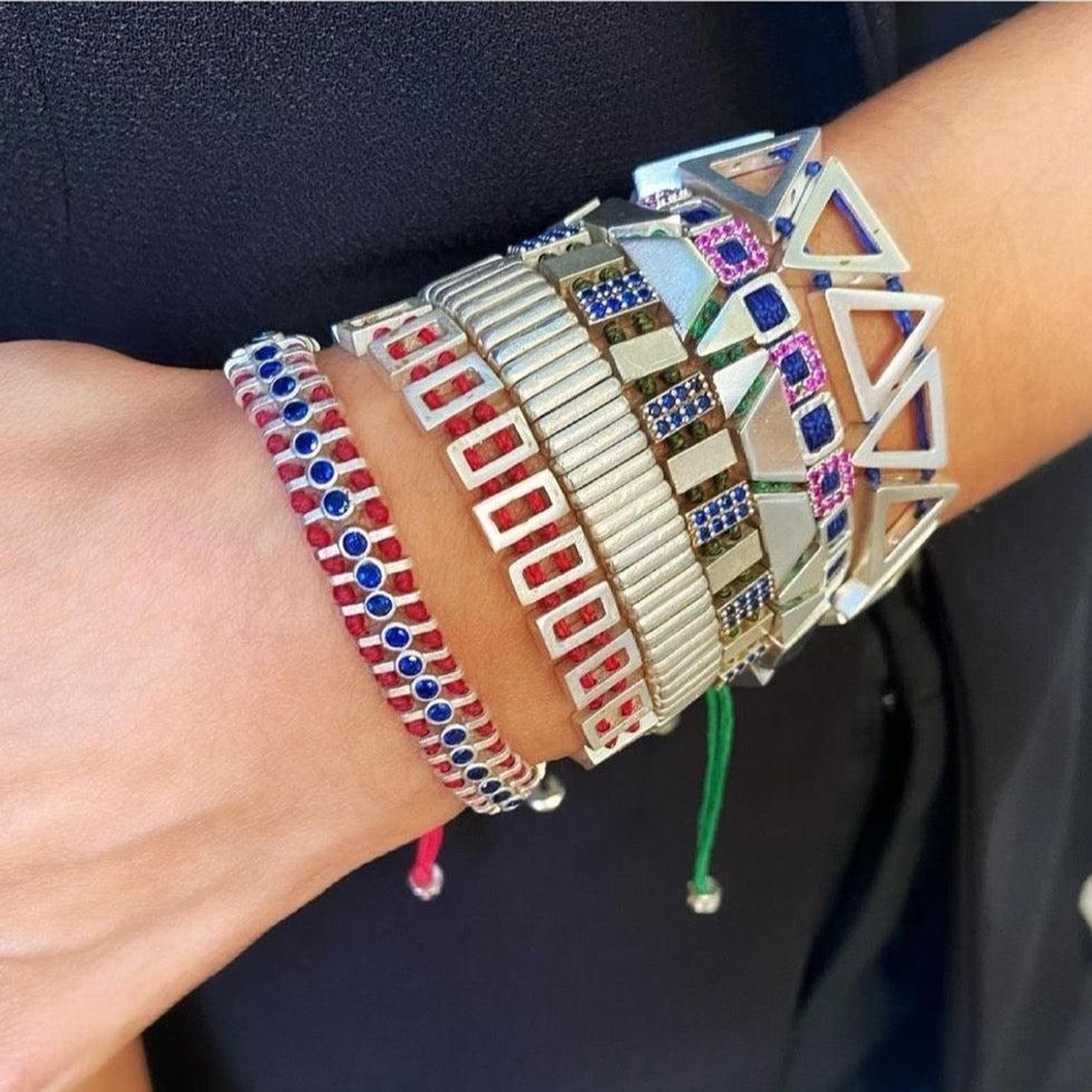 JUJU MOOD Taşlı Mini Square Unisex Bileklik