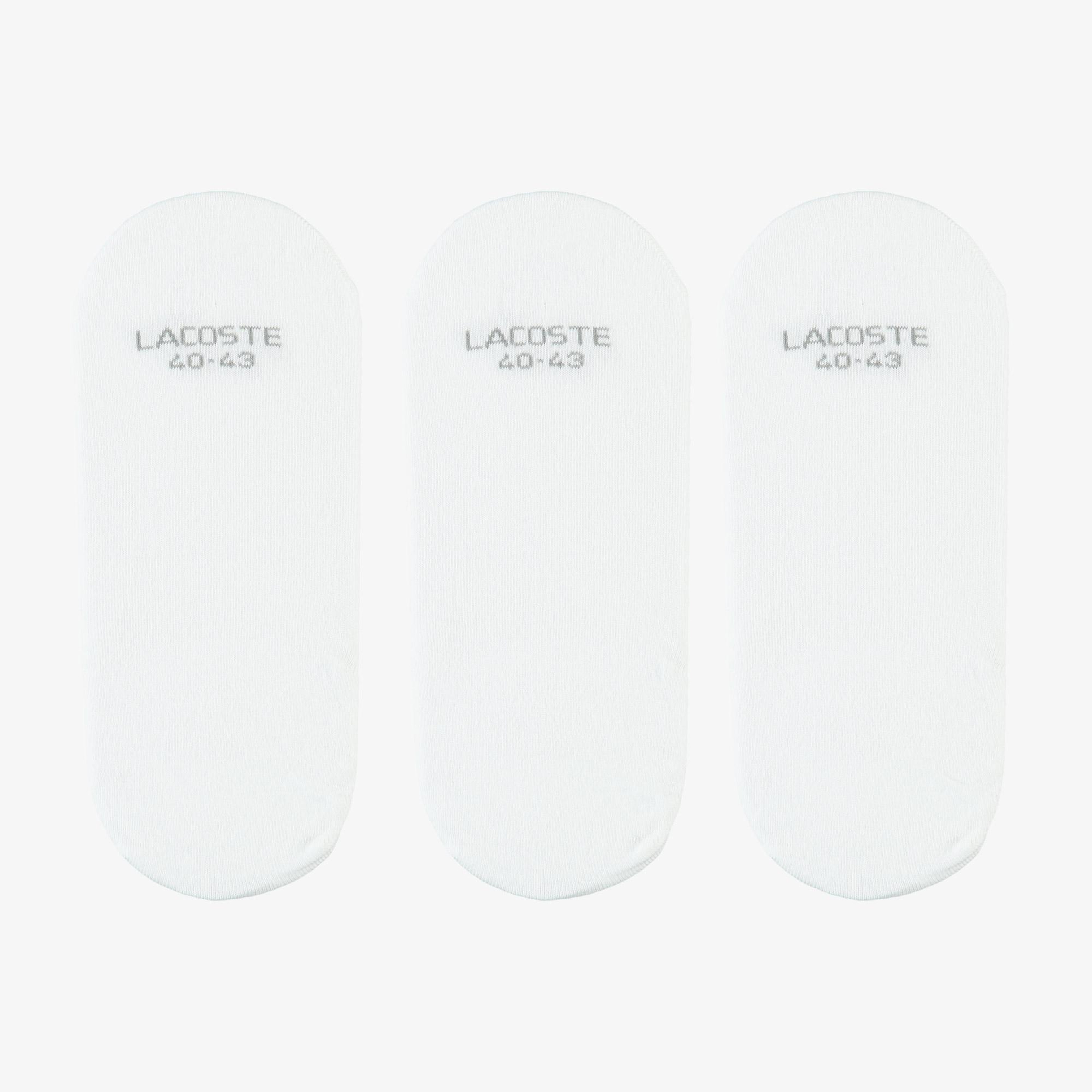 Lacoste Unisex 3'lü Beyaz Çorap