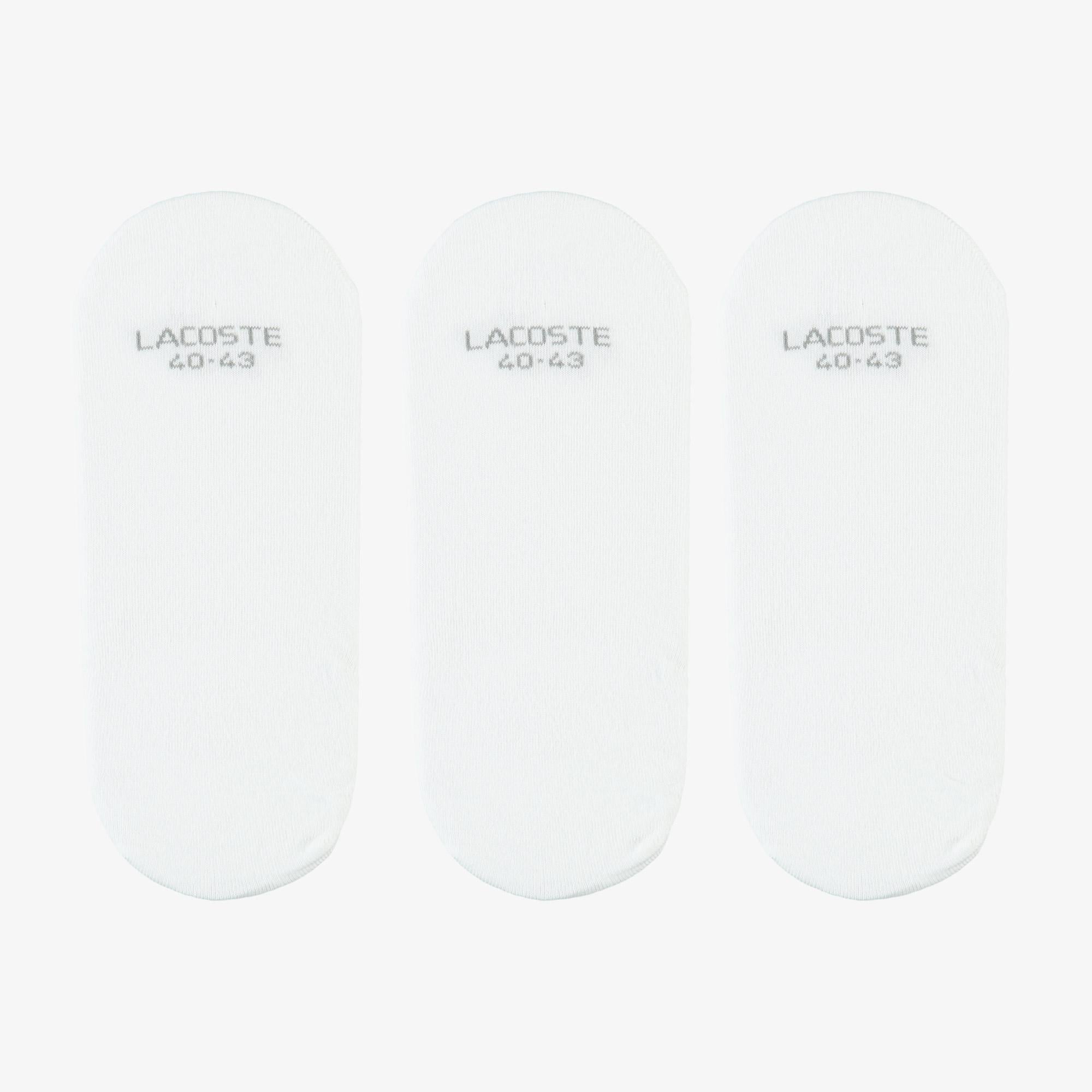 Lacoste Unisex 3'lü Beyaz Çorap