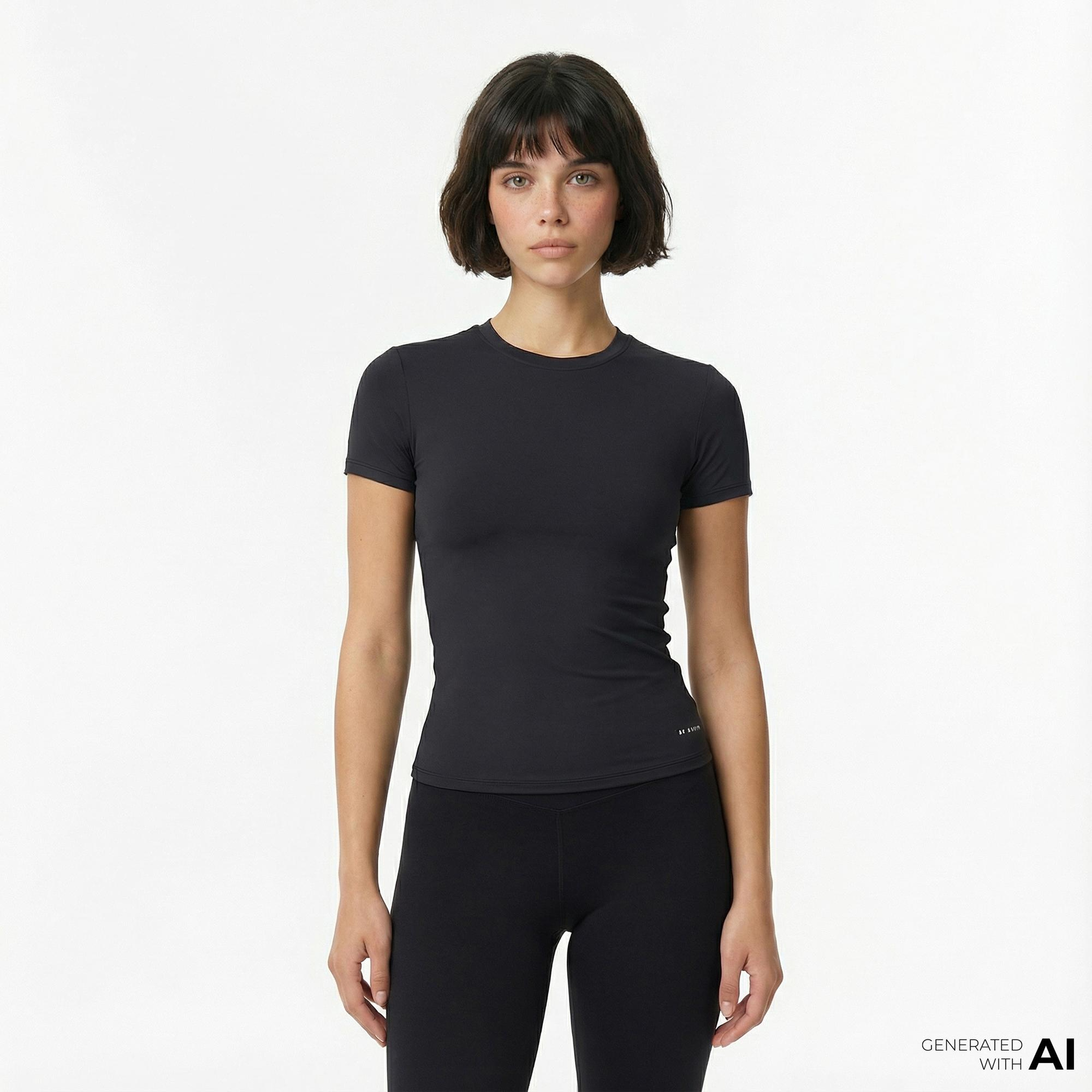 P.E Nation Foundation Kadın Siyah T-Shirt