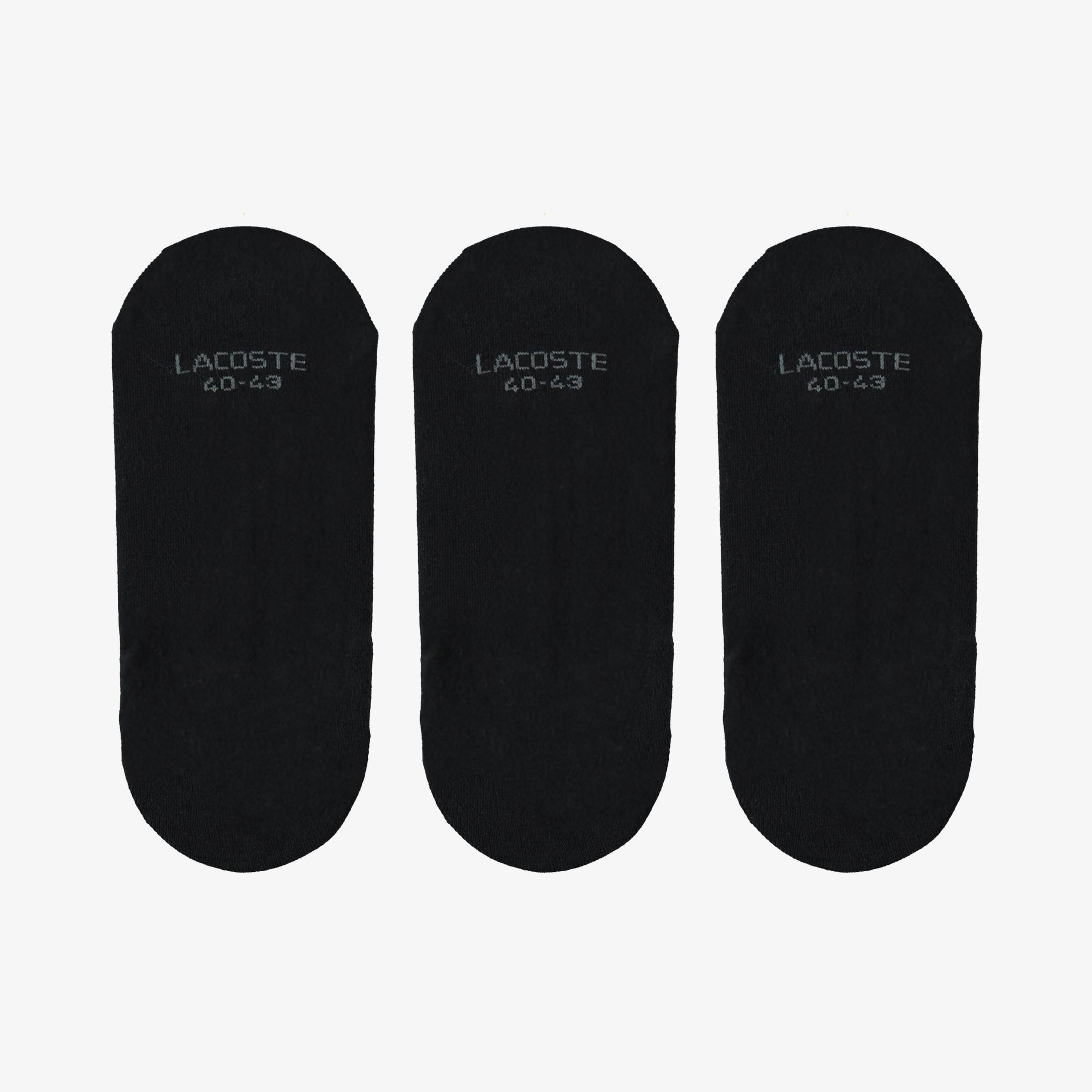 Lacoste Unisex 3'lü Siyah Çorap