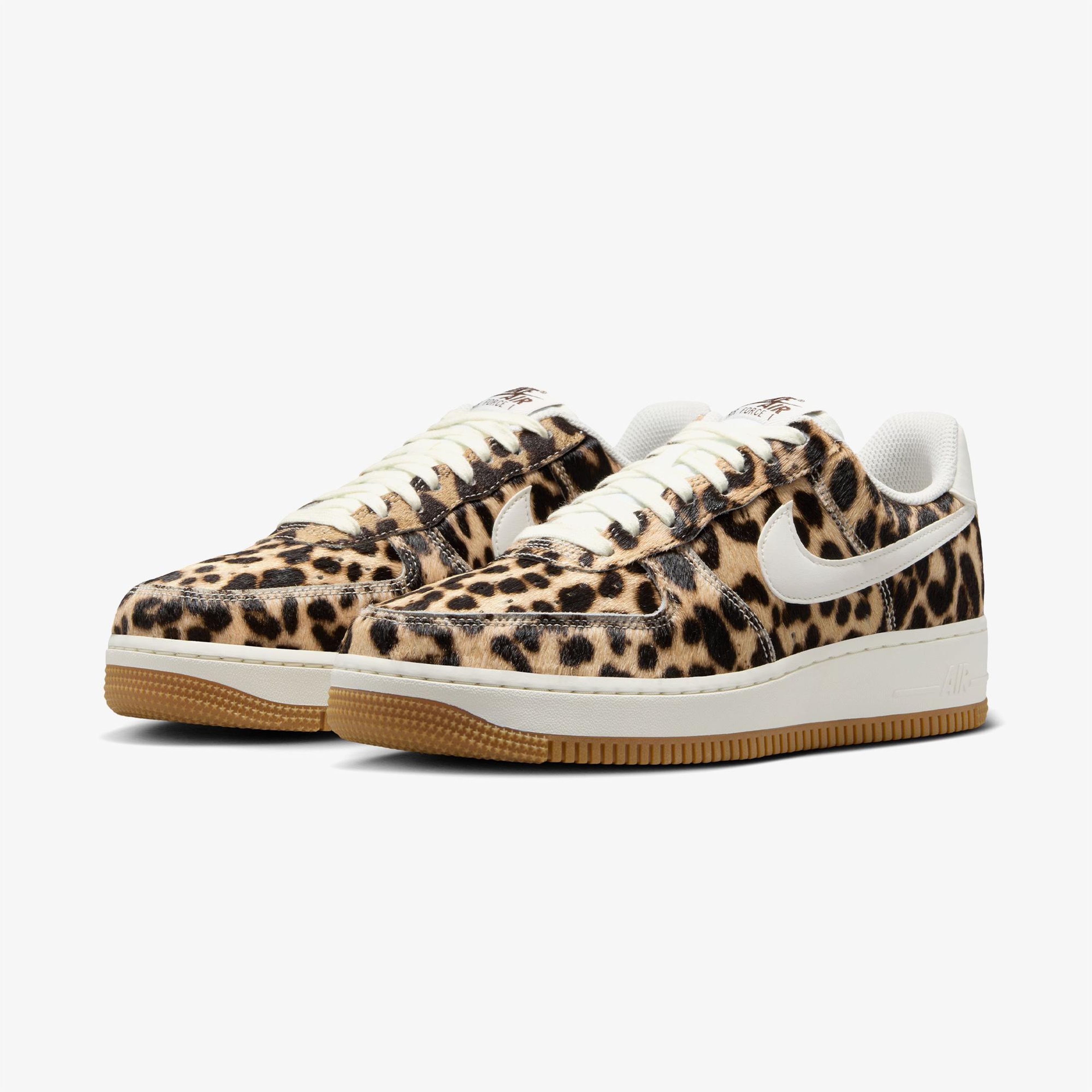 Nike Air Force 1 '07 Leopar Kadın Kahverengi Spor Ayakkabı