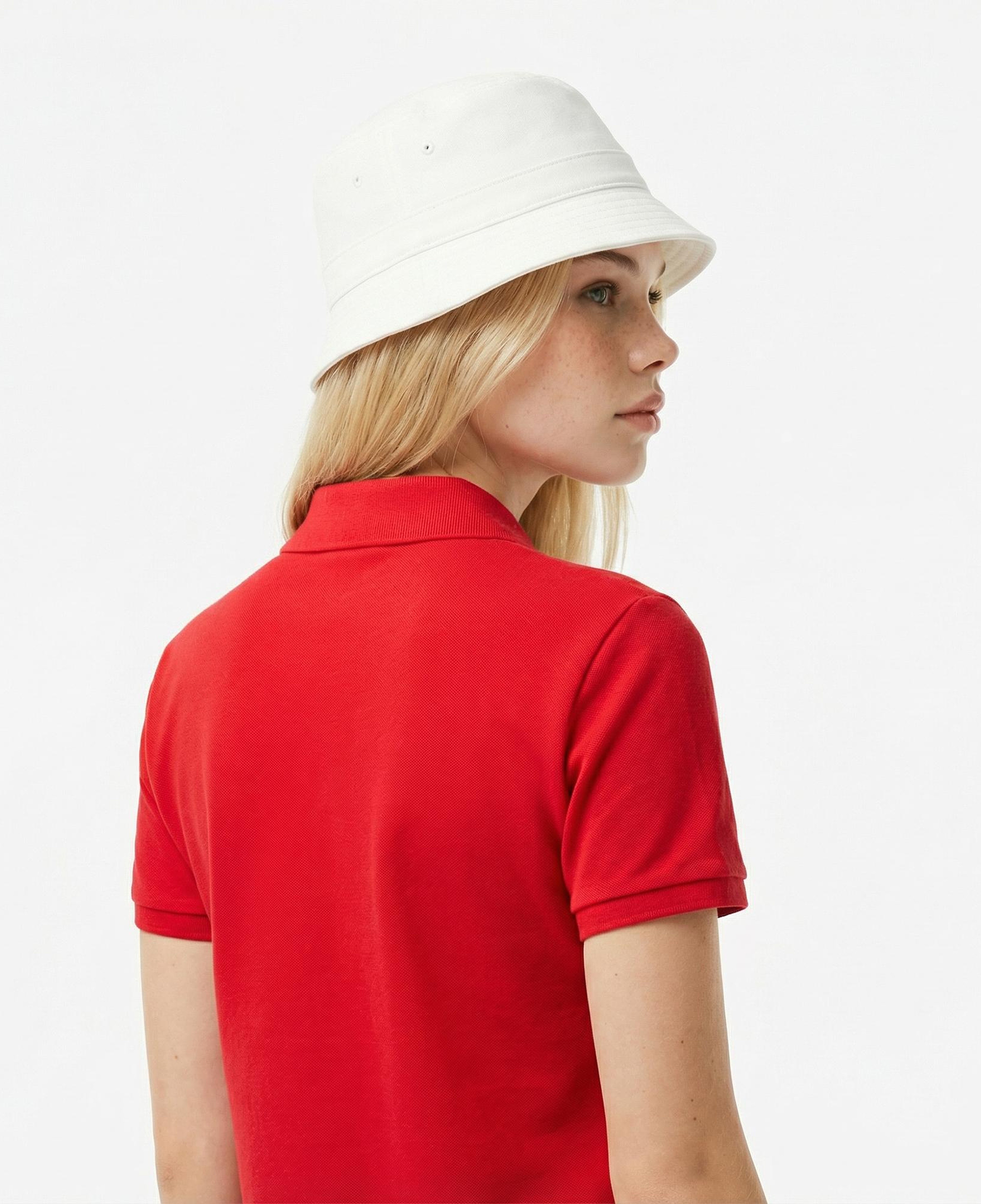 Lacoste L.12.D Kadın Slim Fit Kırmızı Polo