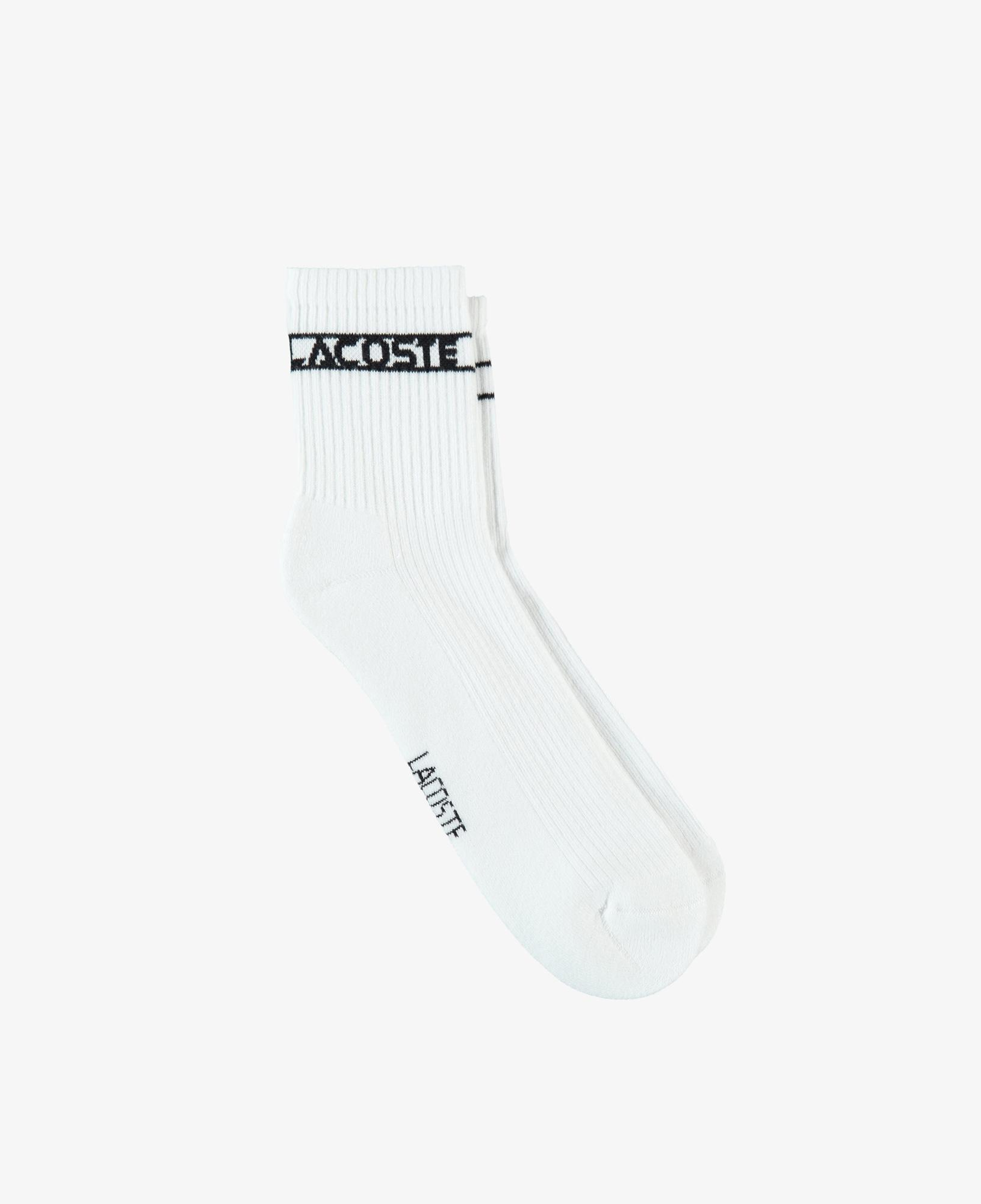 Lacoste Unisex Baskılı Beyaz Çorap
