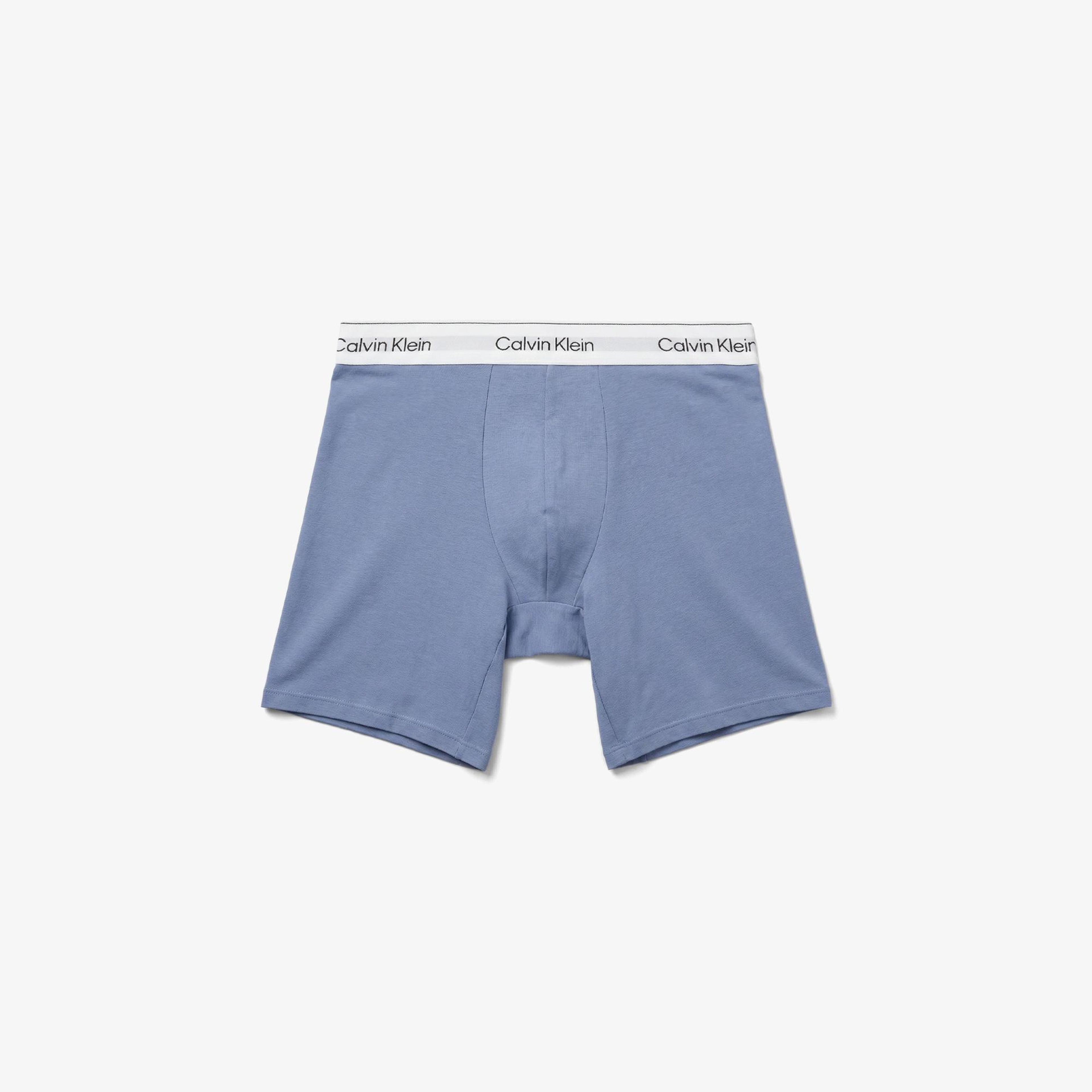 Calvin Klein Brief 3'lü Erkek Mavi Boxer
