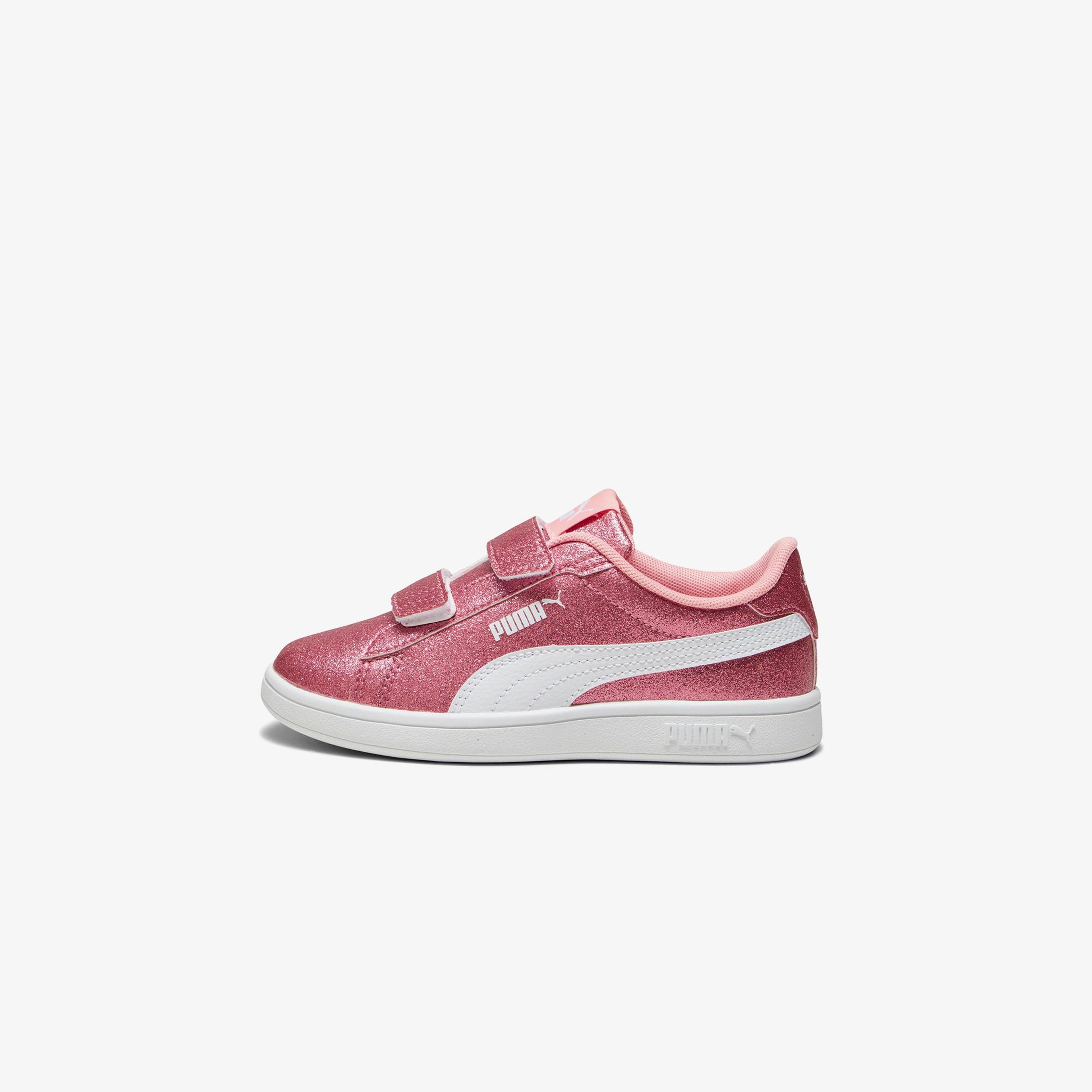 Puma Smash 3.0 Gliz Glam V PS Çocuk Pembe Spor Ayakkabı
