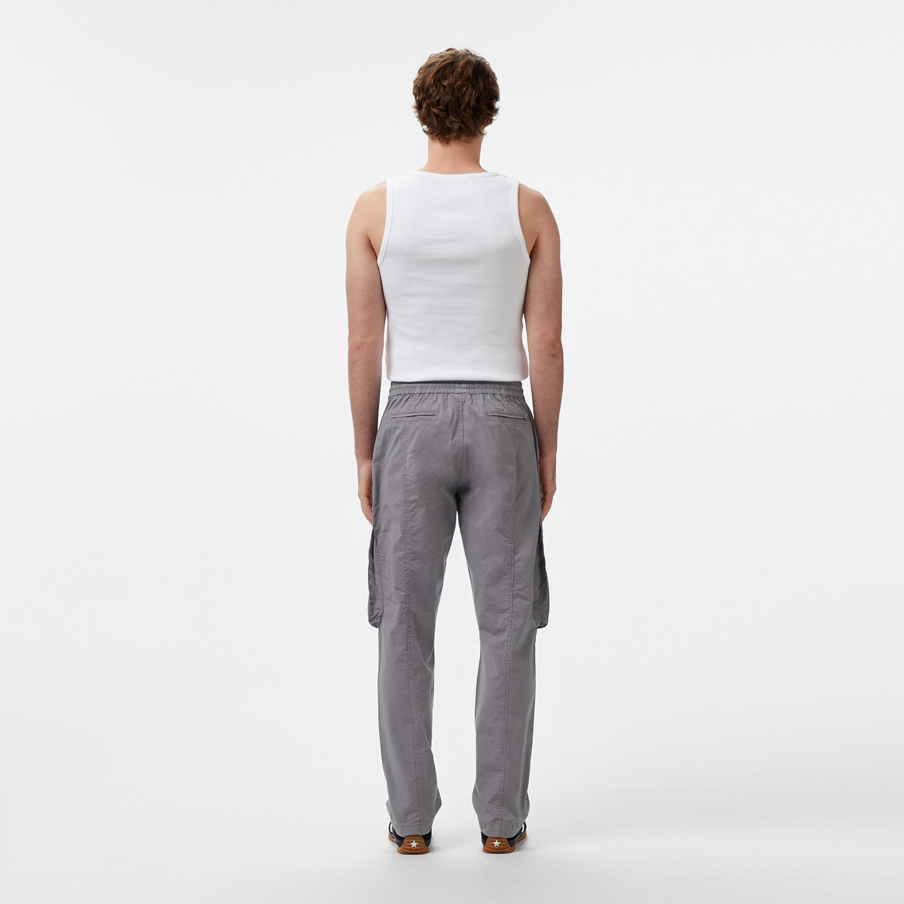 UNITED4 Oversize Erkek Gri Pantolon