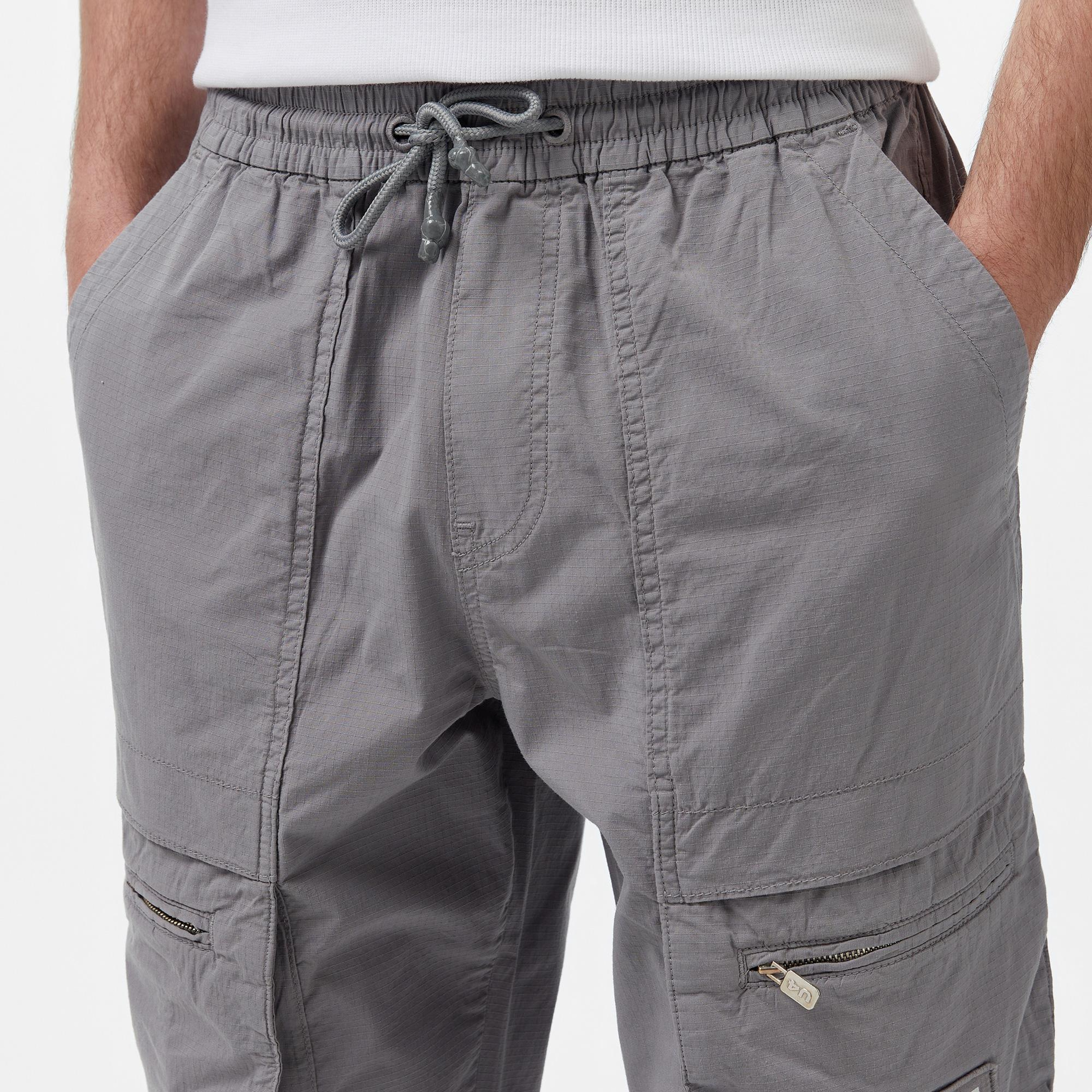 UNITED4 Oversize Erkek Gri Pantolon