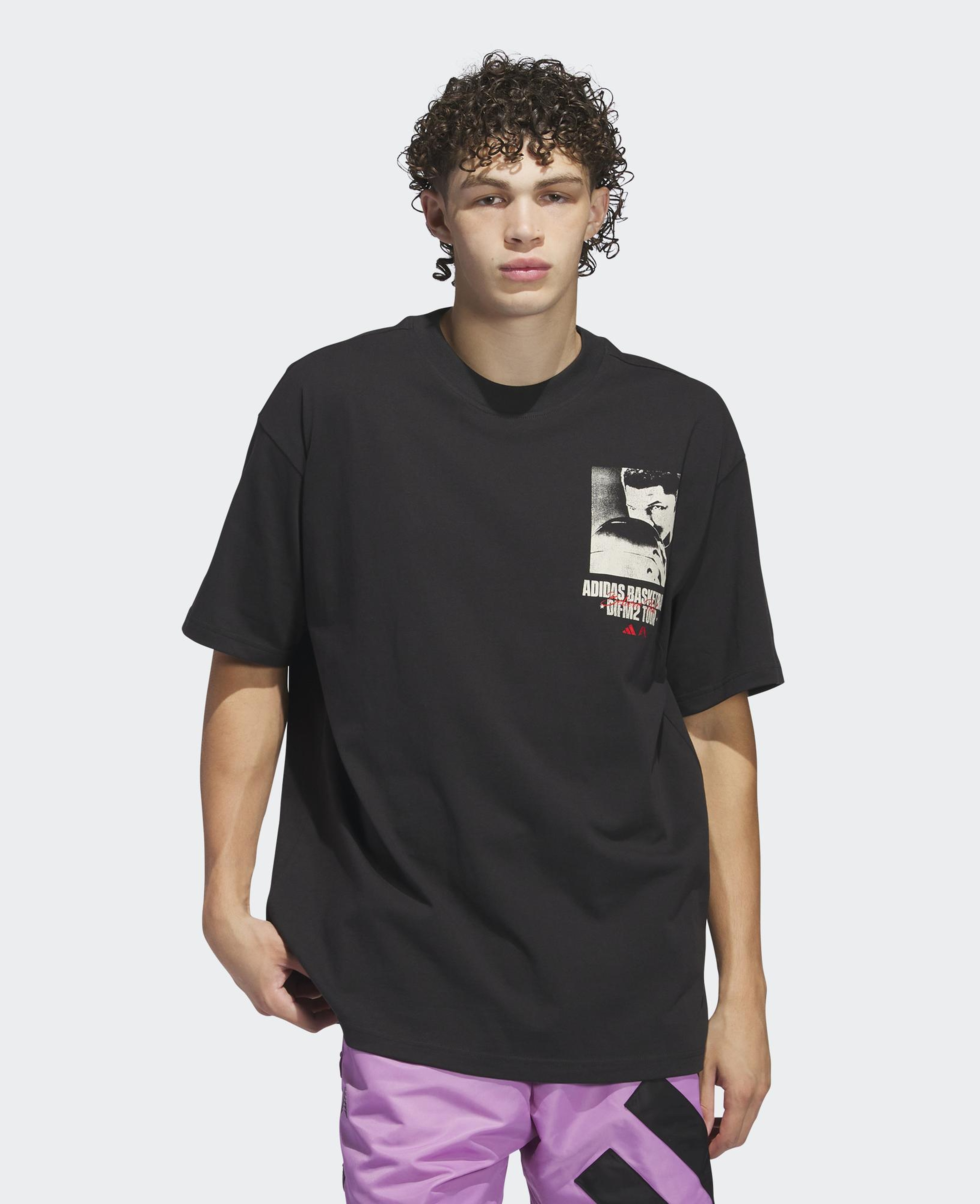 adidas Anthony Edwards Graphic Erkek Siyah Günlük T-Shirt