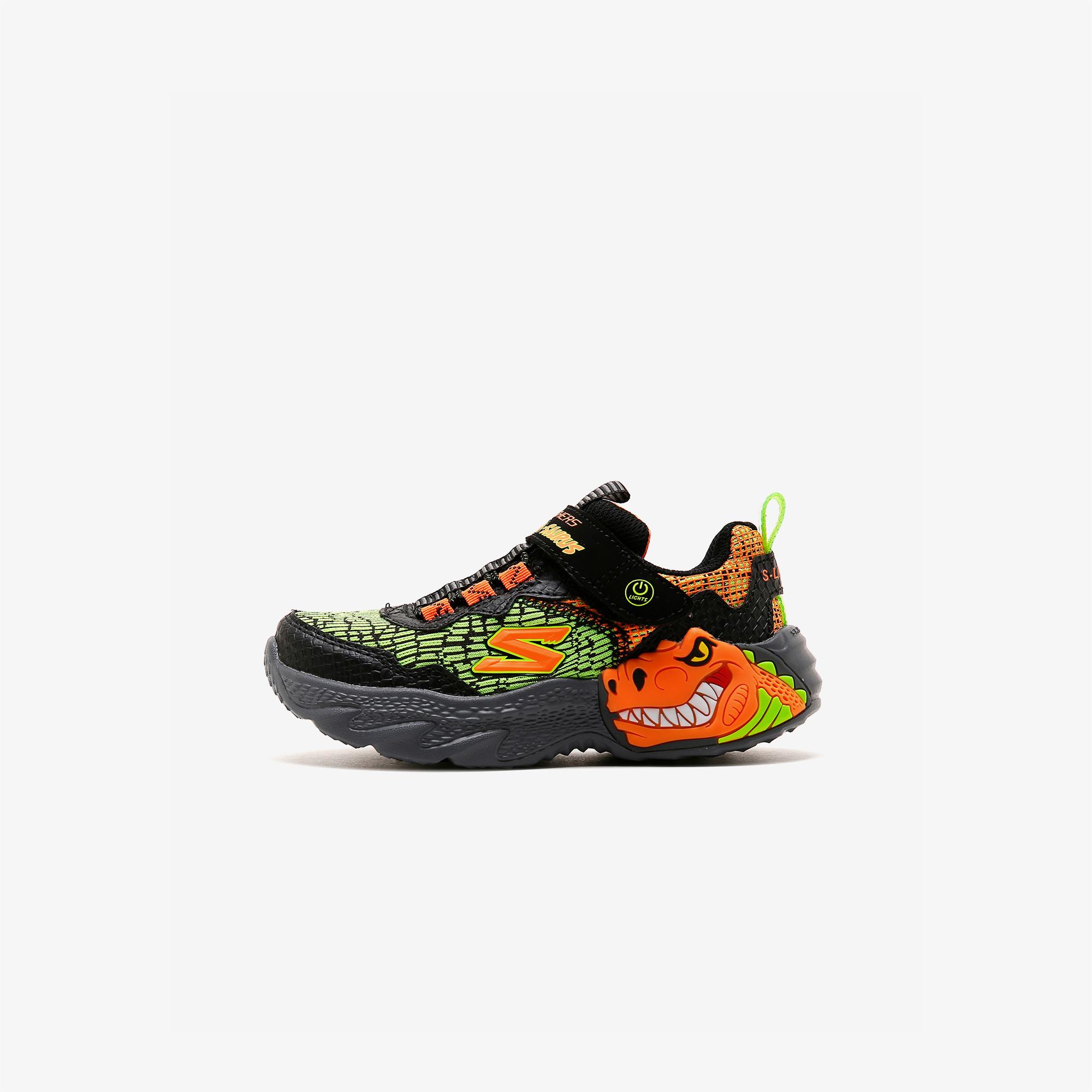 Skechers Dino-Lights Çocuk Siyah Spor Ayakkabı