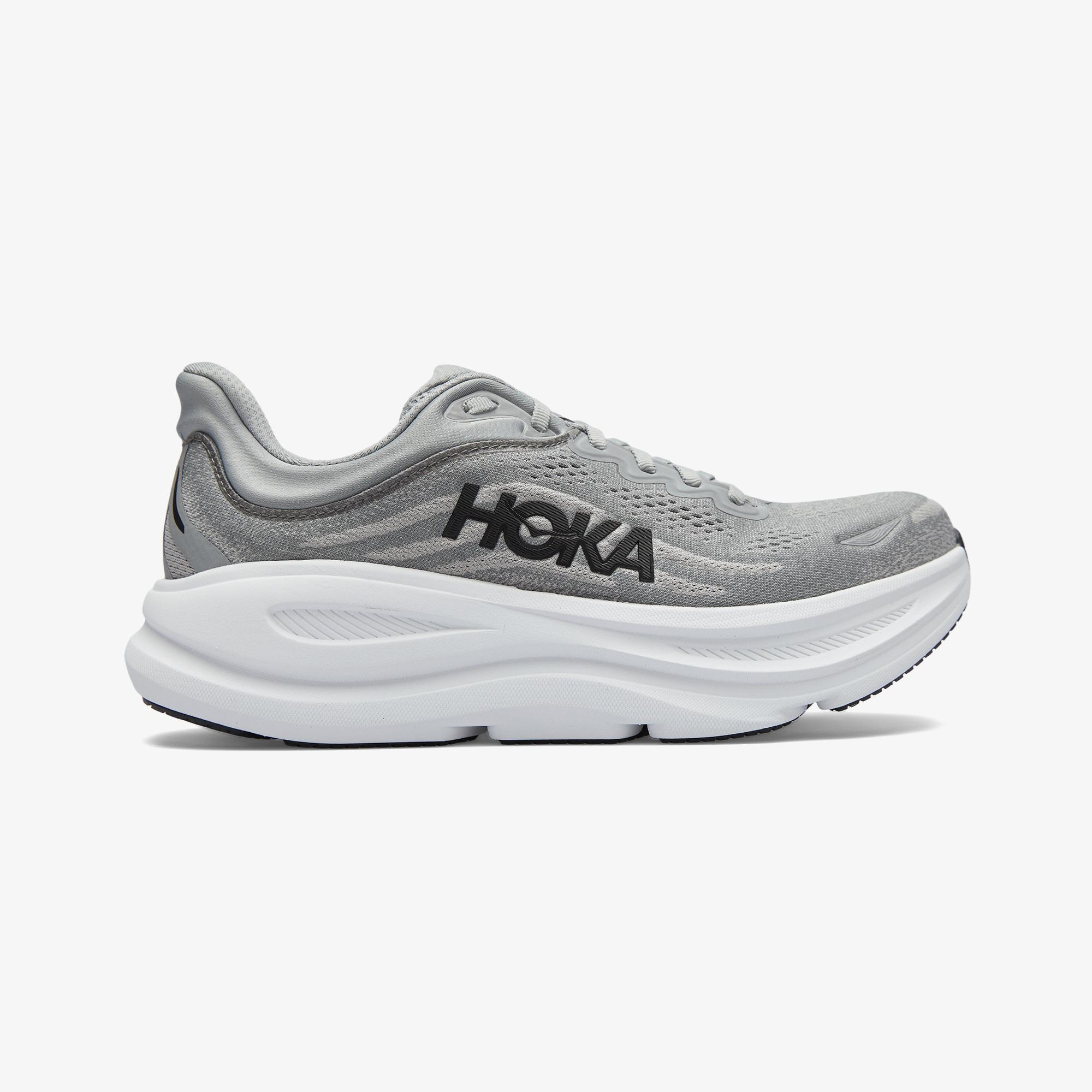 Hoka Bondi 9 Erkek Gri Koşu Ayakkabısı