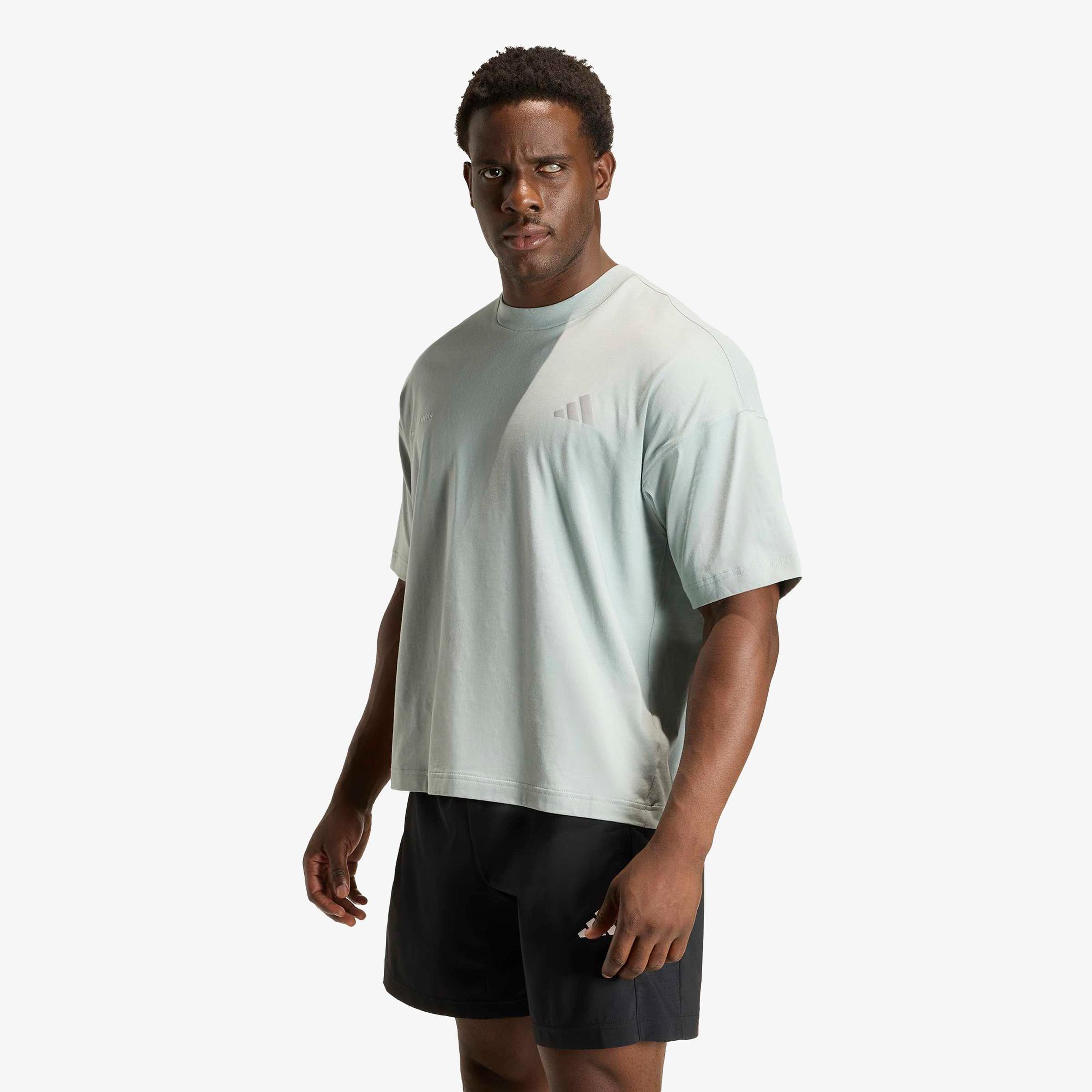 adidas Adi365 Cheering Erkek Yeşil Koşu T-Shirt