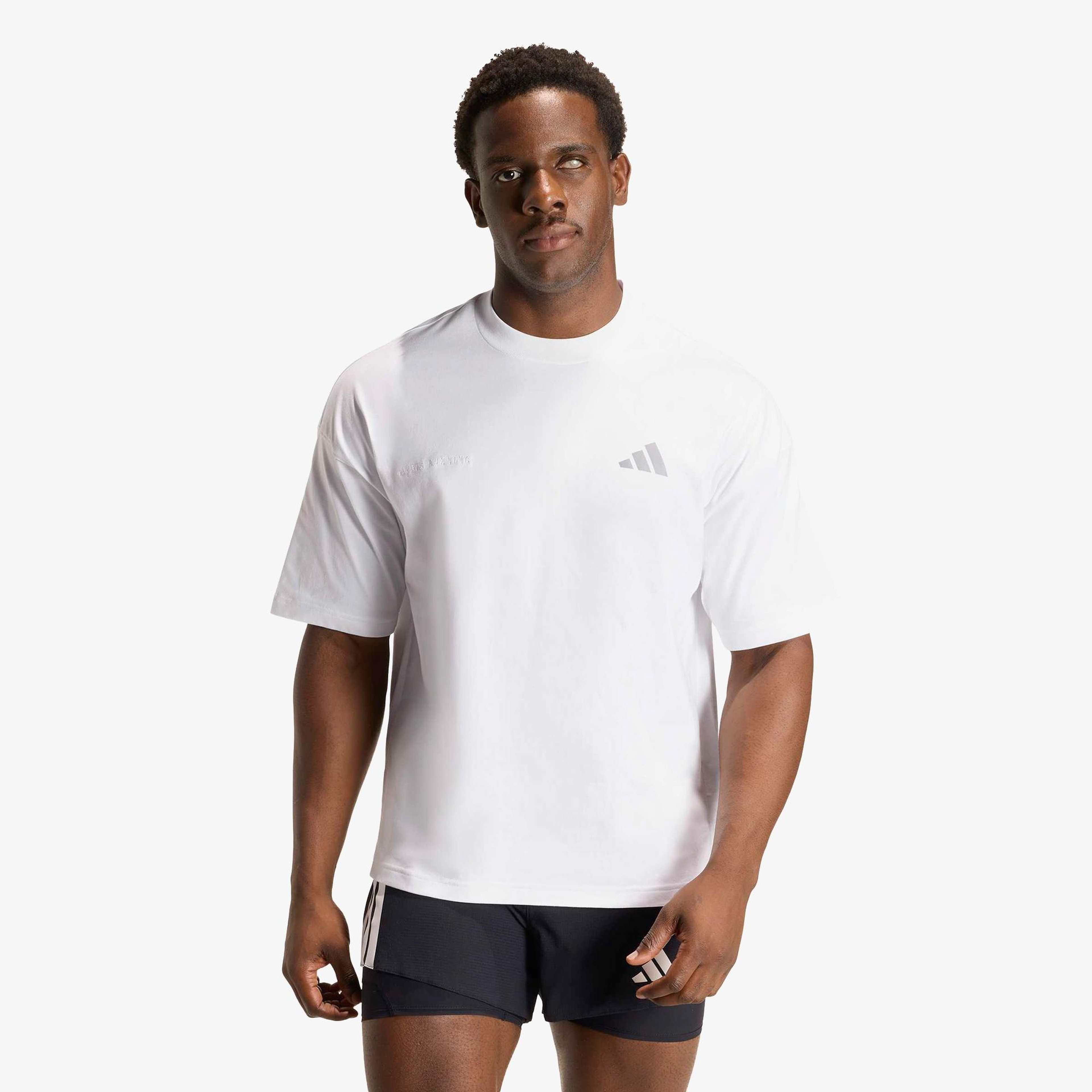 adidas Adi365 Cheering Erkek Beyaz Koşu T-Shirt