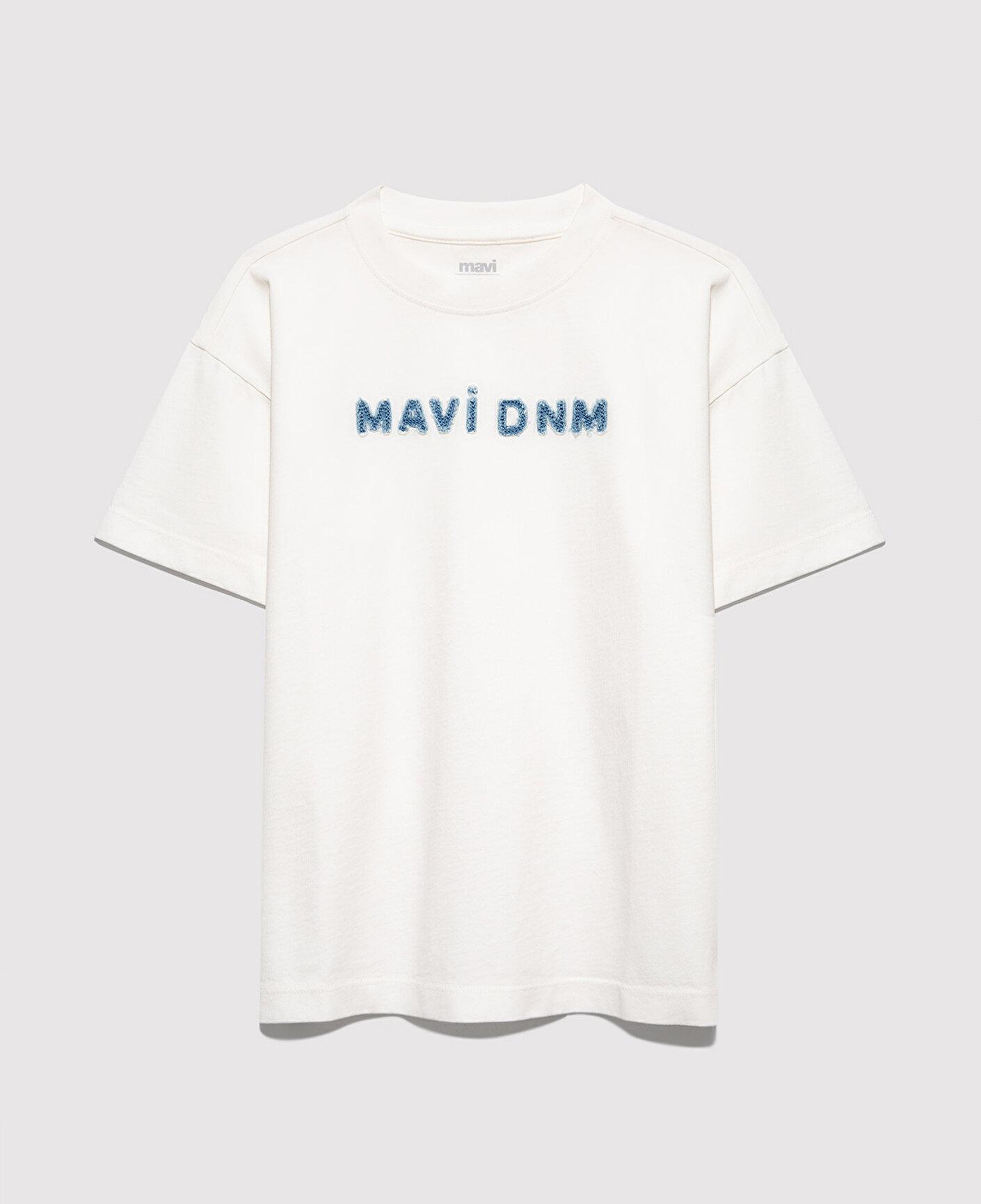 Mavi Mavi Dnm Baskılı Ekru Tişört Loose Fit / Bol Rahat Kesim 6610506-70057